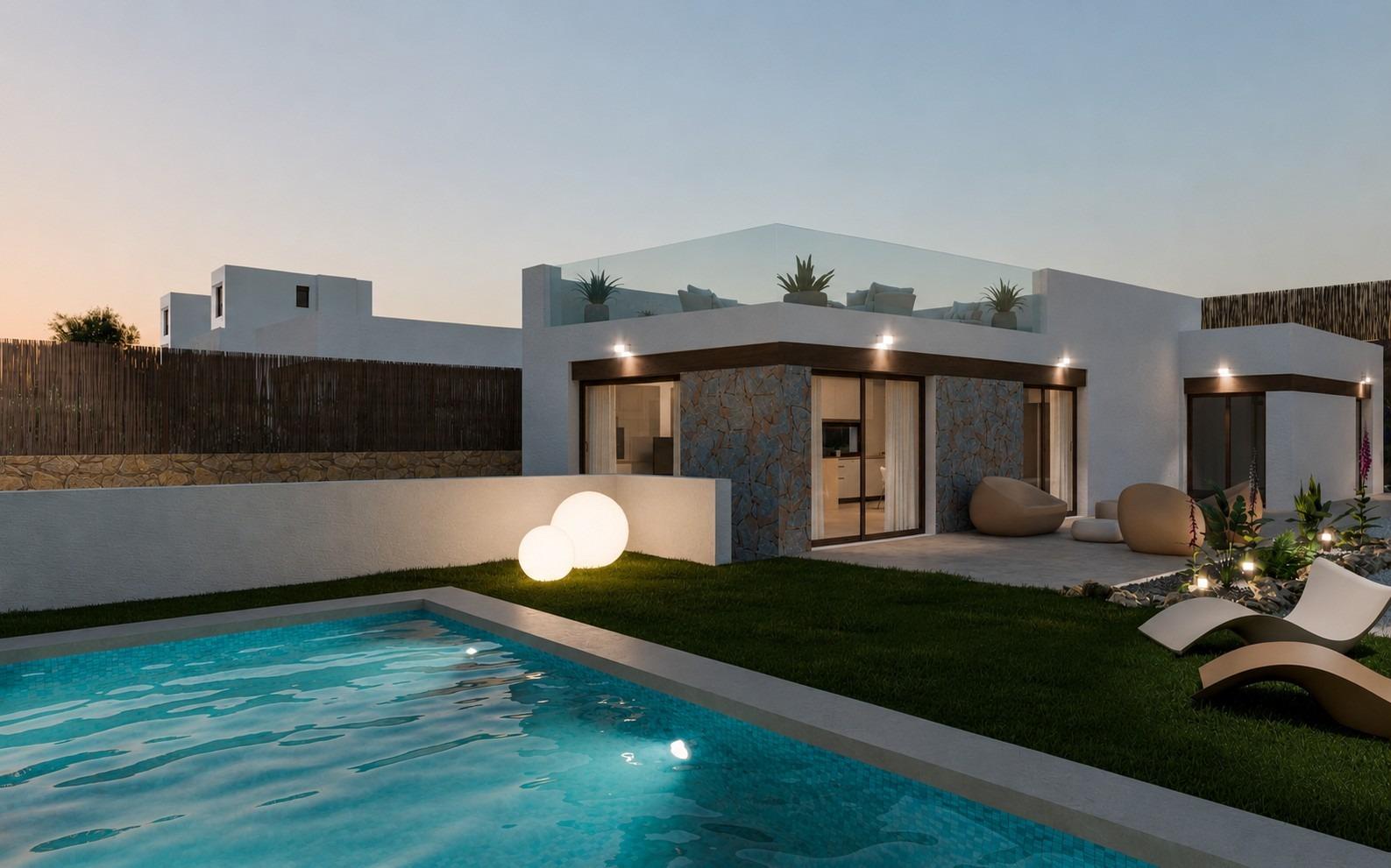 Contemporary New Build 3 Bedroom Villa with Private Pool and Large Plot for Sale in Balcón de Finestrat