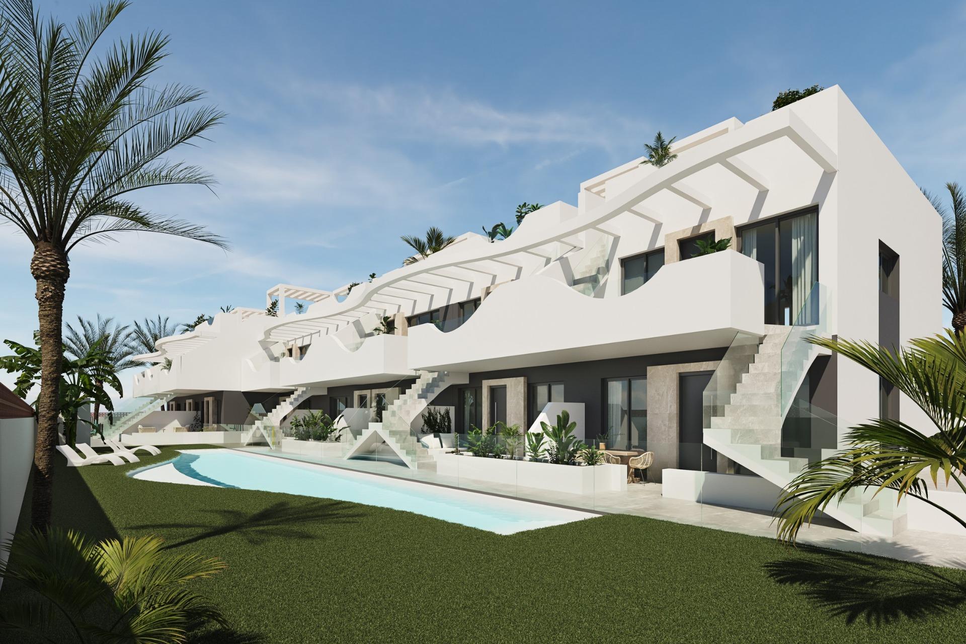 Exclusive-New-Build-Bungalows-in-Pilar-de-la-Horadada-Unique-Style-and-Privileged-Location-4 New Build 3 Bedroom Ground Floor Apartment with Garden for Sale in Pilar de la Horadada