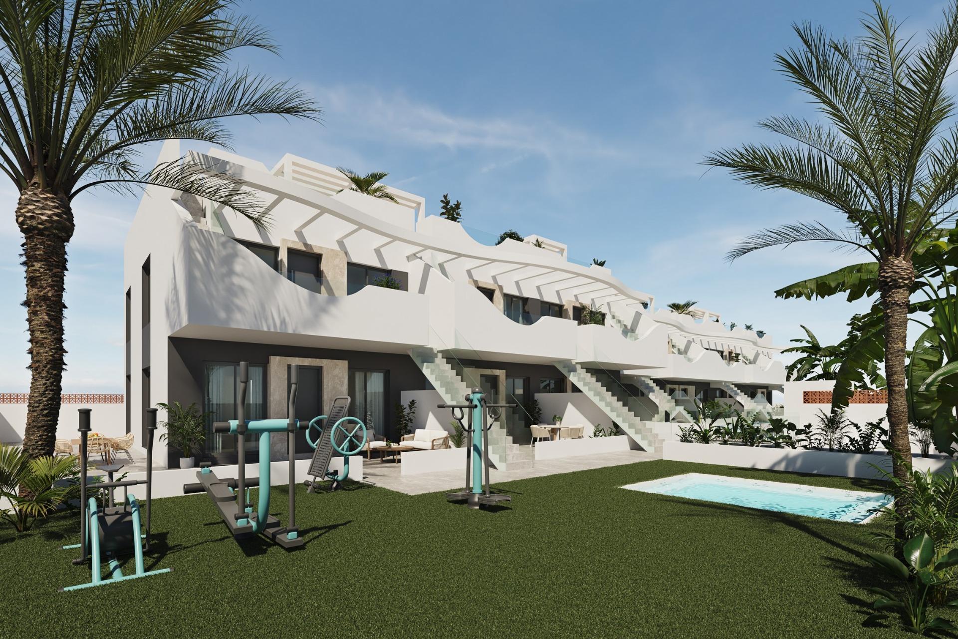 Exclusive-New-Build-Bungalows-in-Pilar-de-la-Horadada-Unique-Style-and-Privileged-Location-4 New Build 2 Bedroom Ground Floor Apartment with Garden for Sale in Pilar de la Horadada