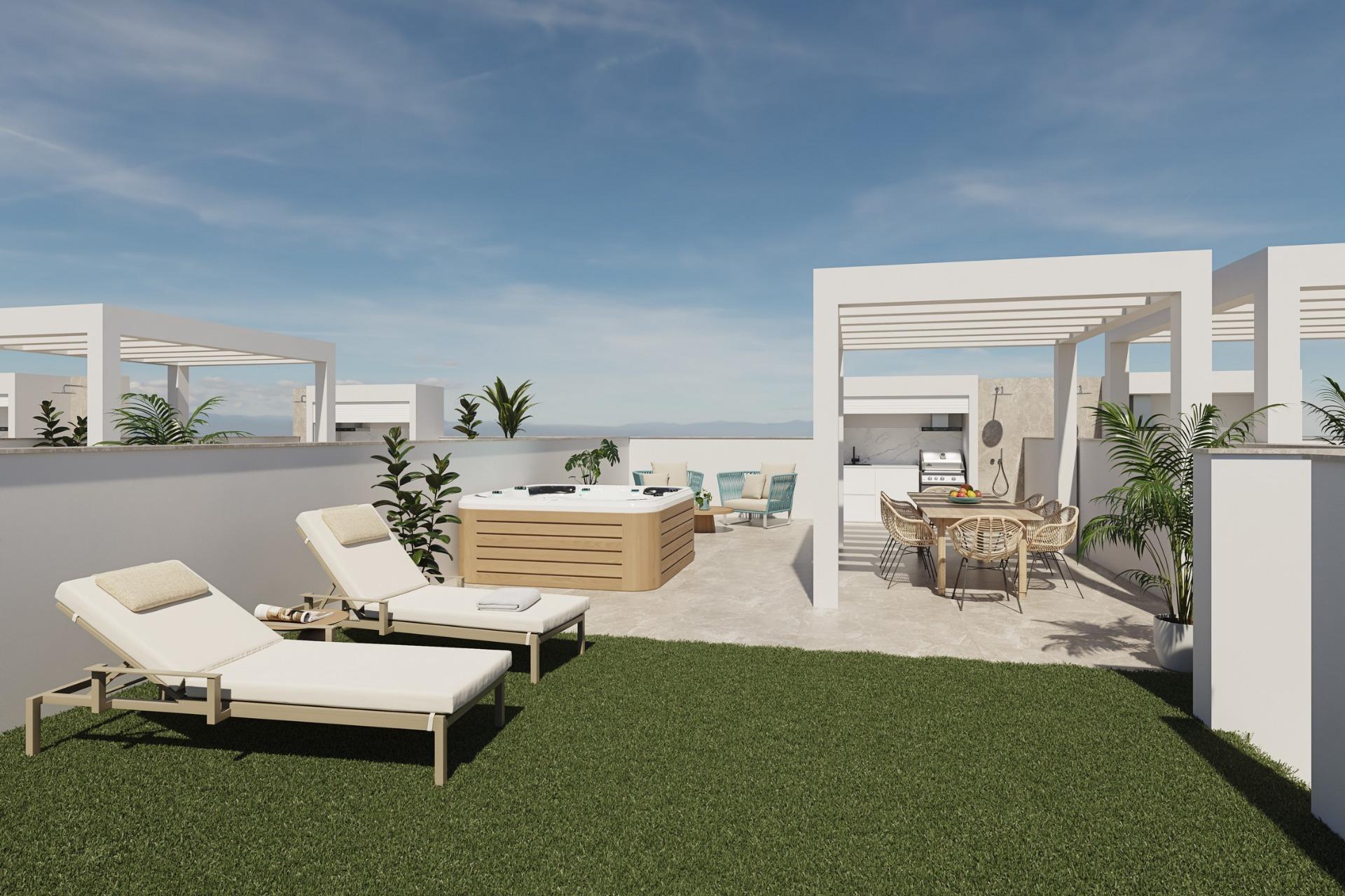 Exclusive-New-Build-Bungalows-in-Pilar-de-la-Horadada-Unique-Style-and-Privileged-Location-7 New Build 3 Bedroom Ground Floor Apartment with Garden for Sale in Pilar de la Horadada