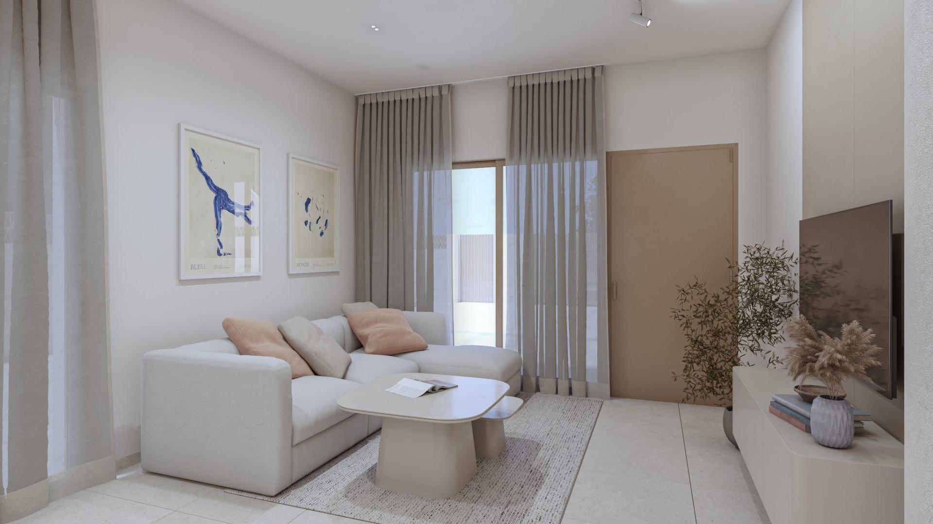 Elevated New Build 2 Bedroom Top Floor Apartment with Private Pool and Solarium for Sale in Pilar de la Horadada