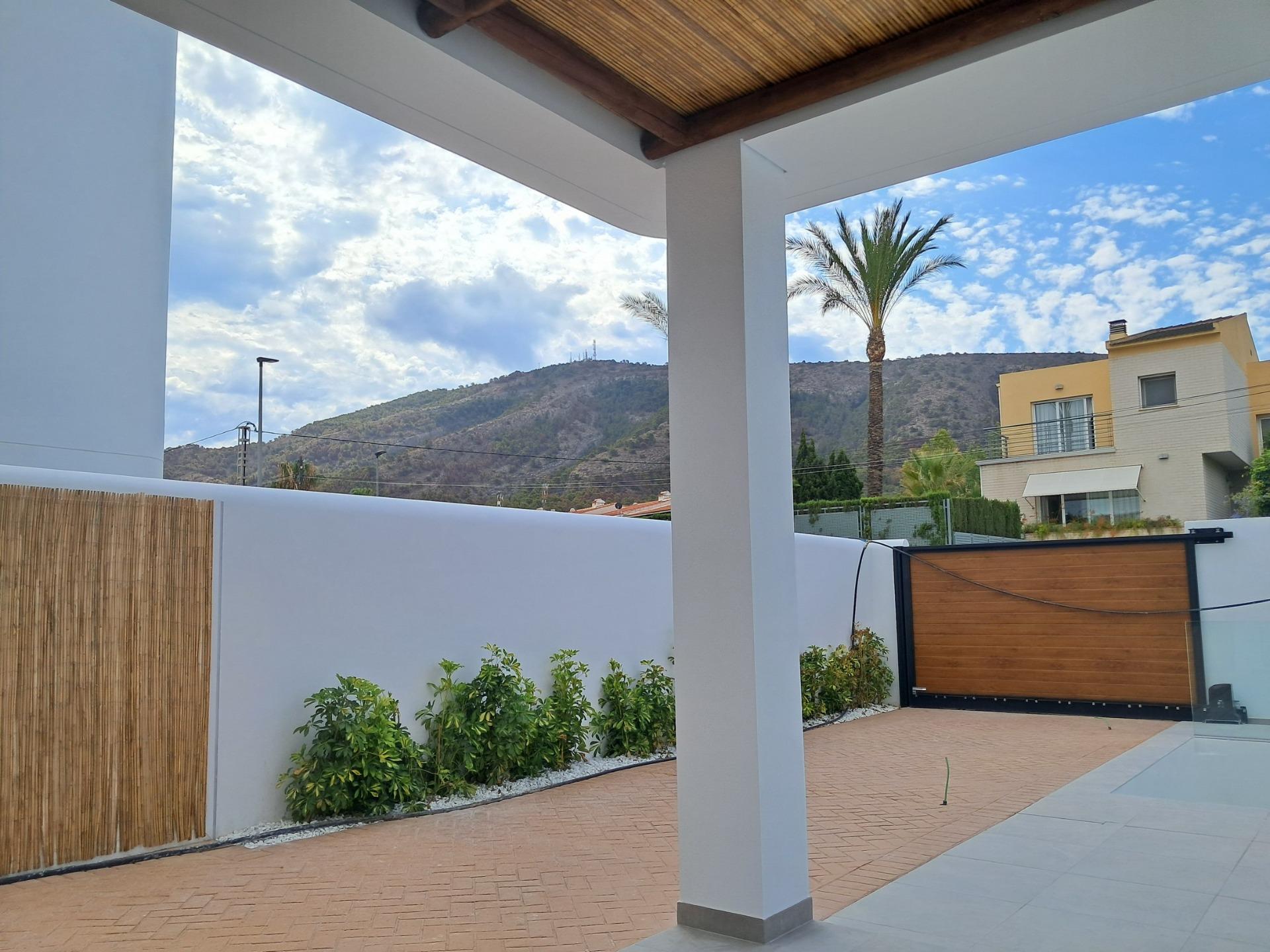 Elegant New Build 4 Bedroom Ibiza Style Villa with Private Pool for Sale in El Albir, Costa Blanca