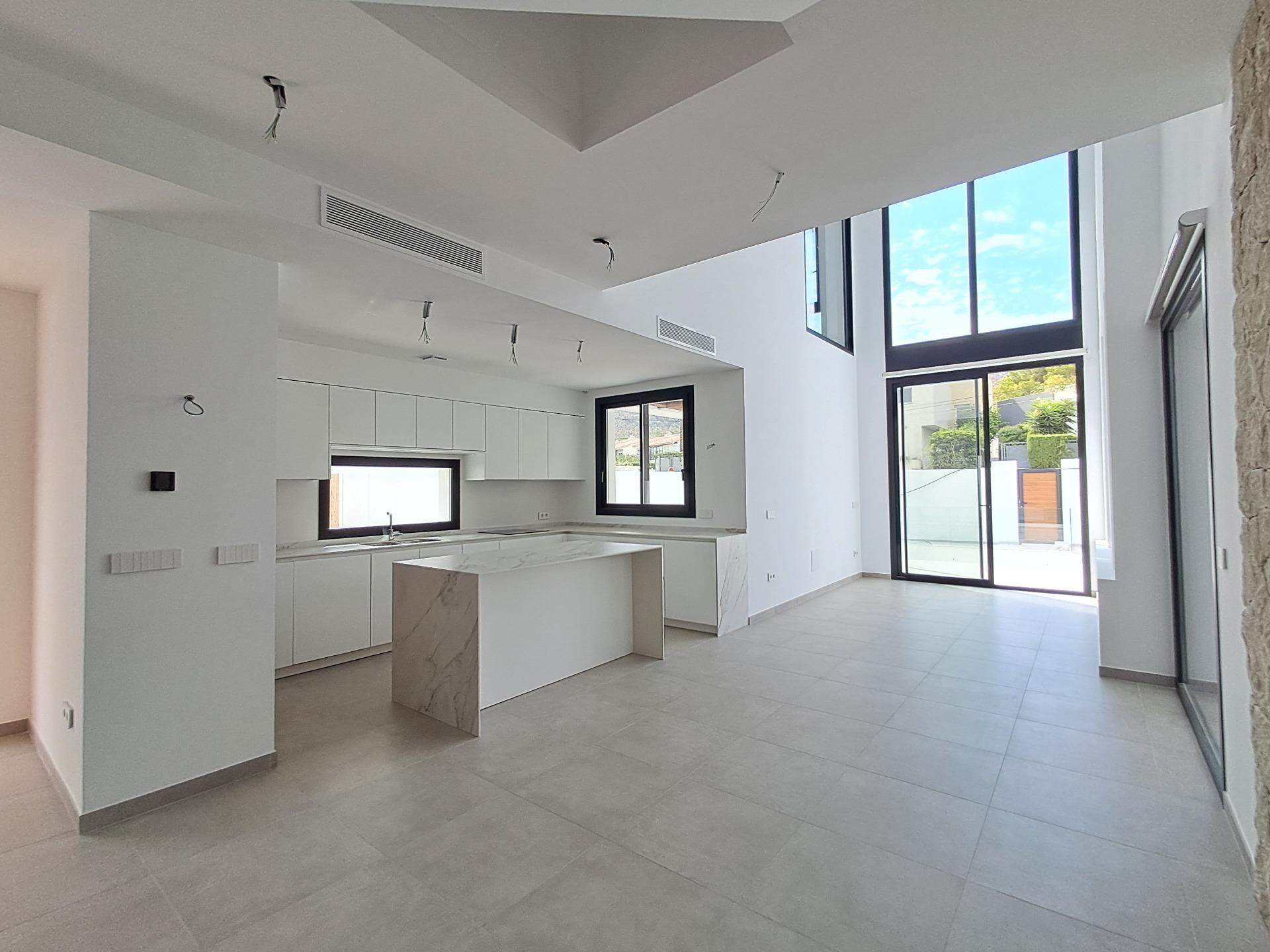 Elegant New Build 4 Bedroom Ibiza Style Villa with Private Pool for Sale in El Albir, Costa Blanca