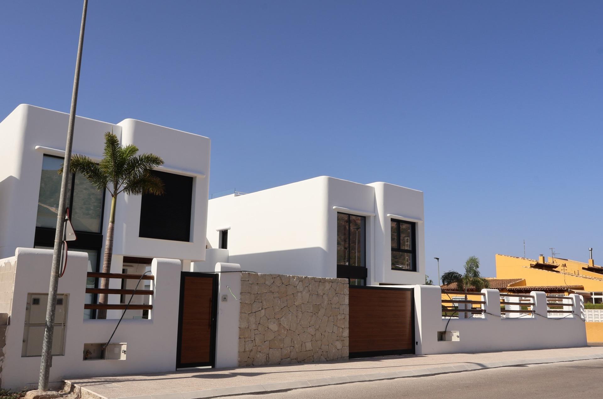 Elegant New Build 4 Bedroom Ibiza Style Villa with Private Pool for Sale in El Albir, Costa Blanca