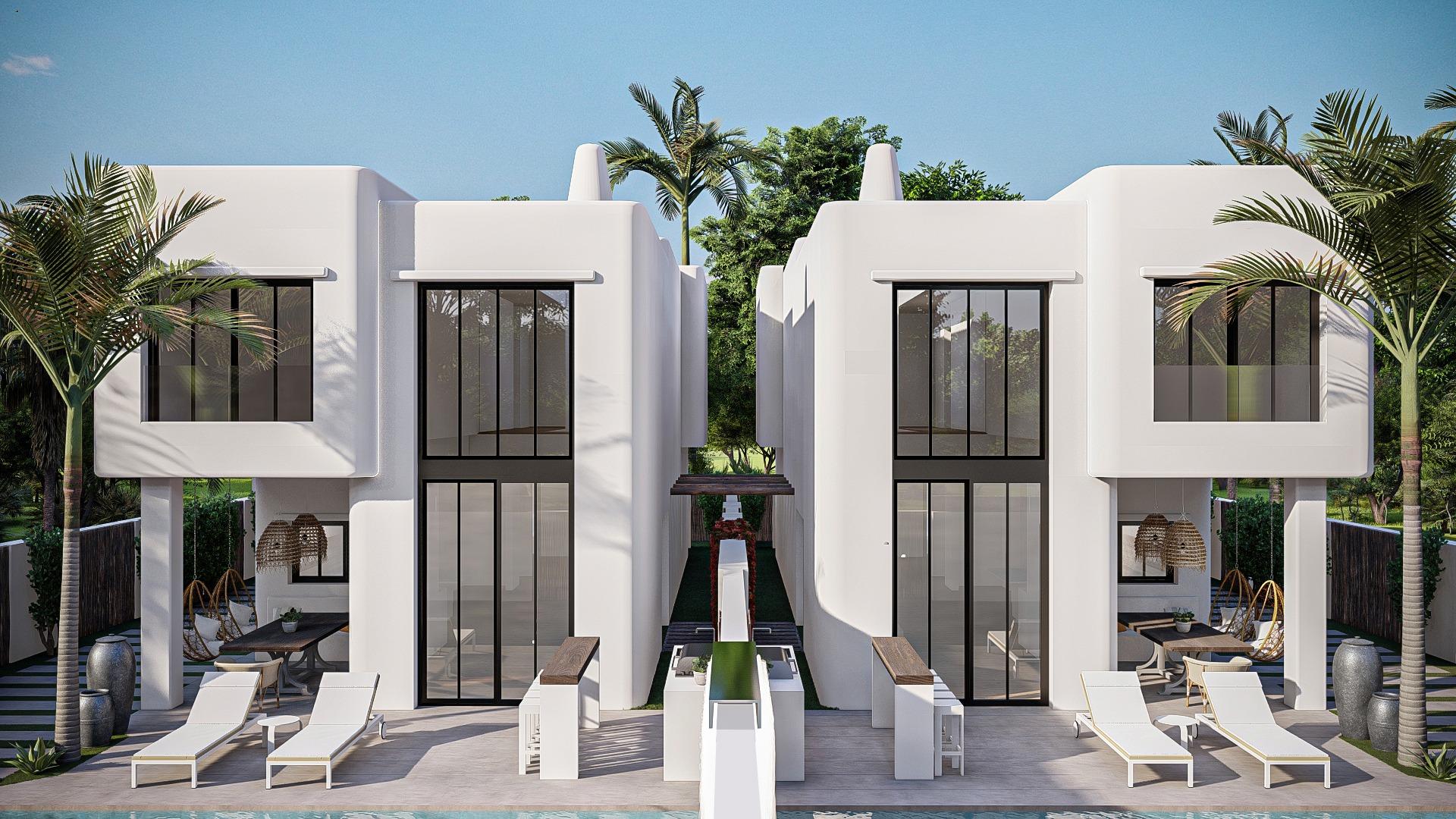 Elegant New Build 4 Bedroom Ibiza Style Villa with Private Pool for Sale in El Albir, Costa Blanca