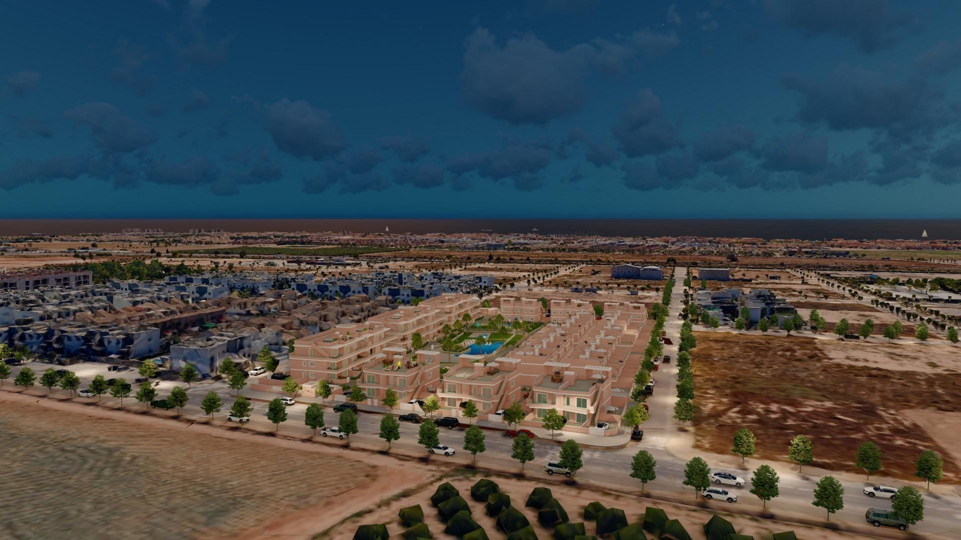 Generous New Build 3 Bedroom Semi-Detached Villa with Solarium for Sale in Pilar de la Horadada