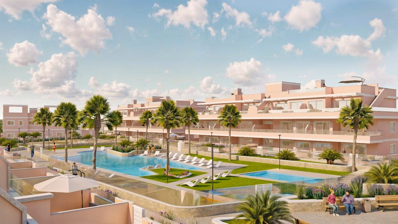Amplia villa pareada de obra nueva con 3 dormitorios y solárium en venta en Pilar de la Horadada