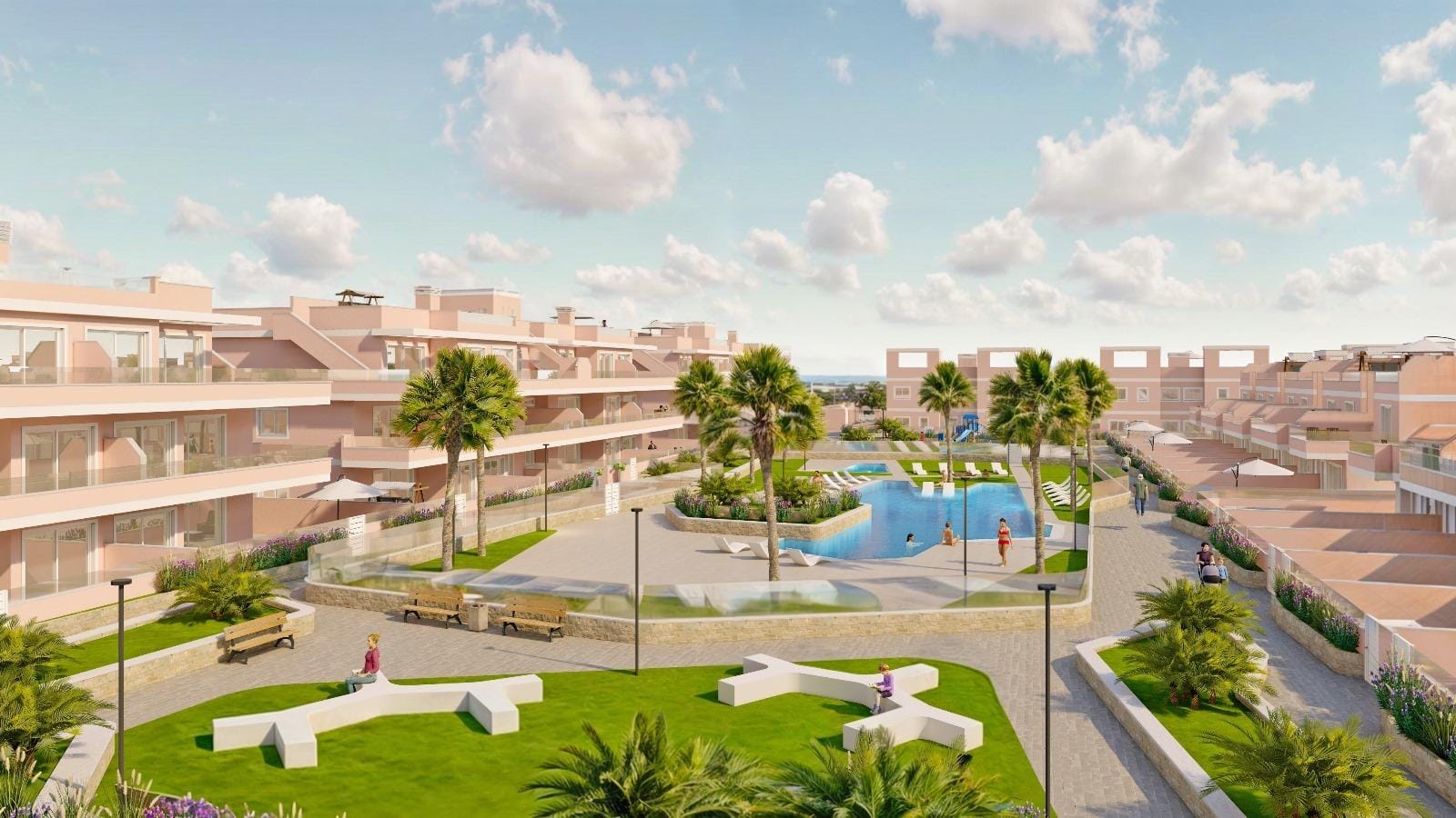 Appartement neuf confortable de 3 chambres en rez-de-chaussée avec jardin à vendre à Pilar de la Horadada