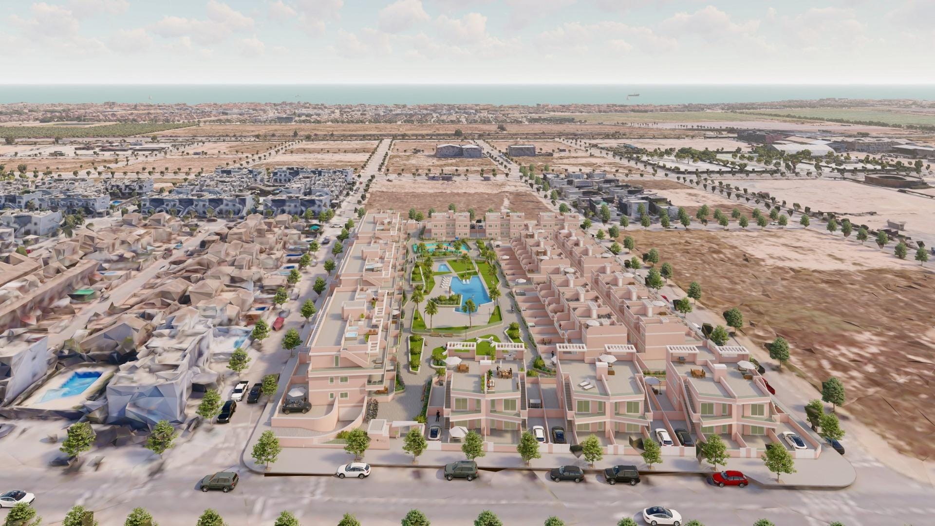 Exclusive-New-Development-in-Pilar-de-la-Horadada-Costa-Blanca-Spain-4 Praktisch nieuwbouwappartement met 3 slaapkamers op de begane grond met tuin te koop in Pilar de la Horadada