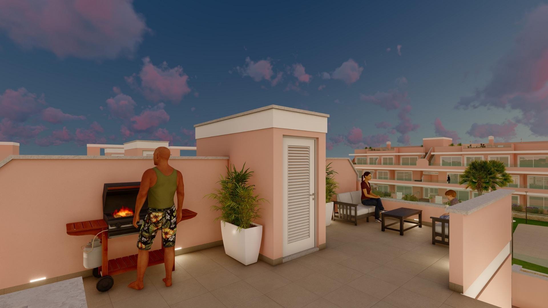 Generous New Build 3 Bedroom Semi-Detached Villa with Solarium for Sale in Pilar de la Horadada