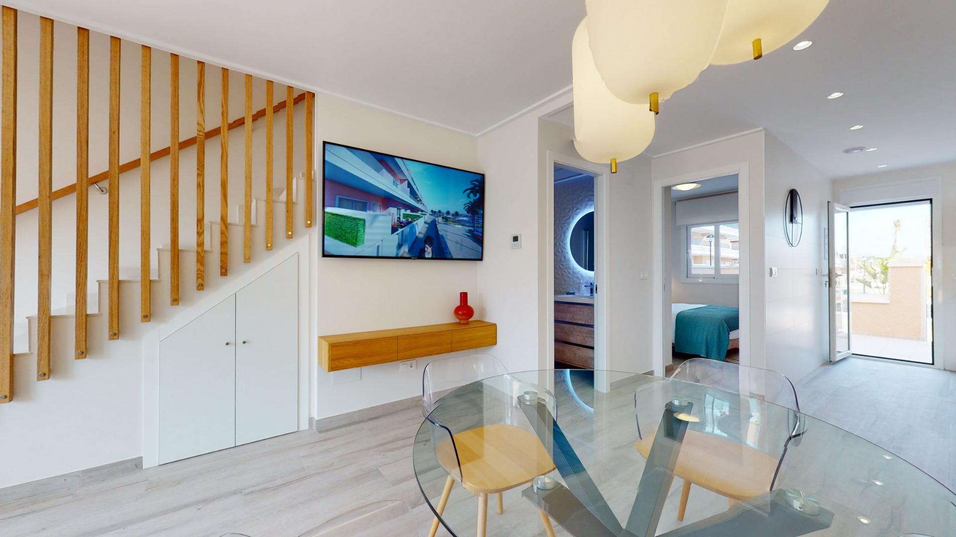 Generous New Build 3 Bedroom Semi-Detached Villa with Solarium for Sale in Pilar de la Horadada