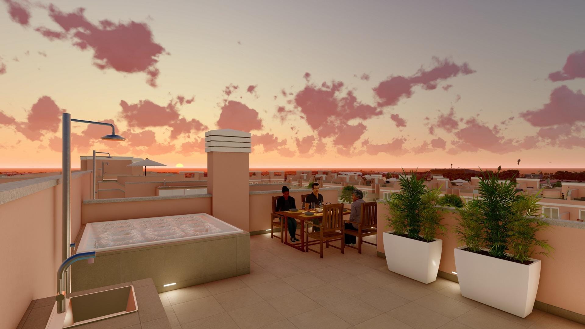 Versatile New Build 3 Bedroom Townhouse with Solarium for Sale in Pilar de la Horadada