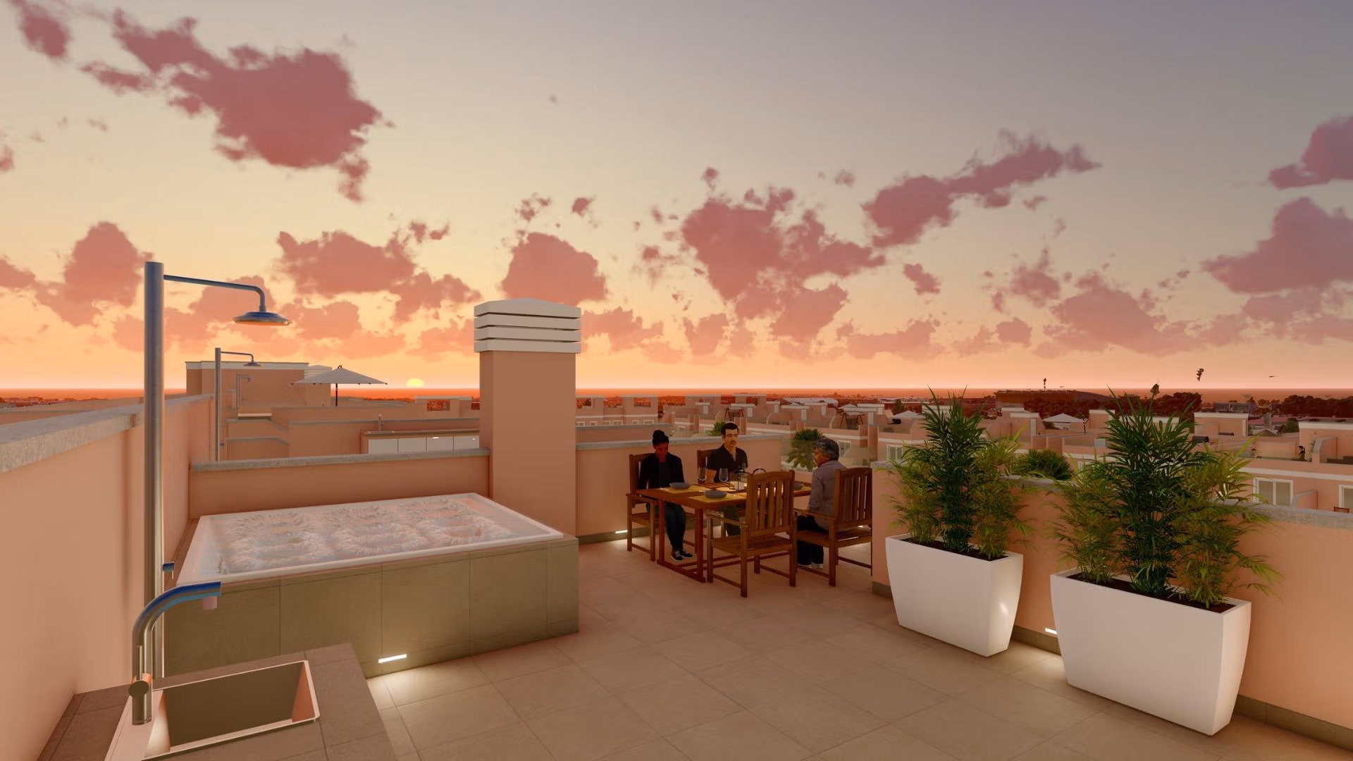 Amplia villa pareada de obra nueva con 3 dormitorios y solárium en venta en Pilar de la Horadada