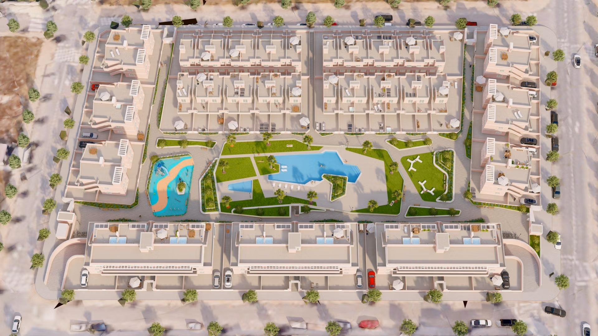 Exclusive-New-Development-in-Pilar-de-la-Horadada-Costa-Blanca-Spain-7 Практичен нов апартамент с 3 спални на партерен етаж с градина за продажба в Pilar de la Horadada