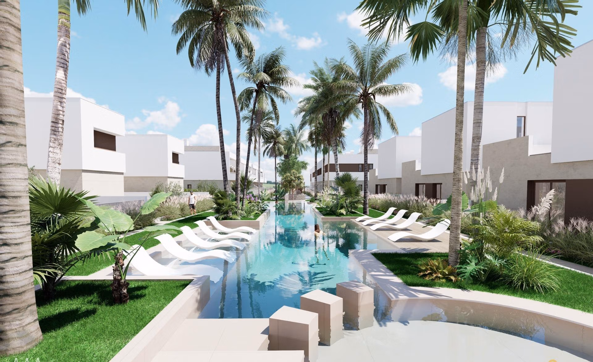 Exclusive-Villas-and-Bungalows-on-the-Costa-Calida-Design-Comfort-and-Privileged-Location-2 One-Storey New Build Villa for Sale in Serena Golf, Los Alcázares with Solarium