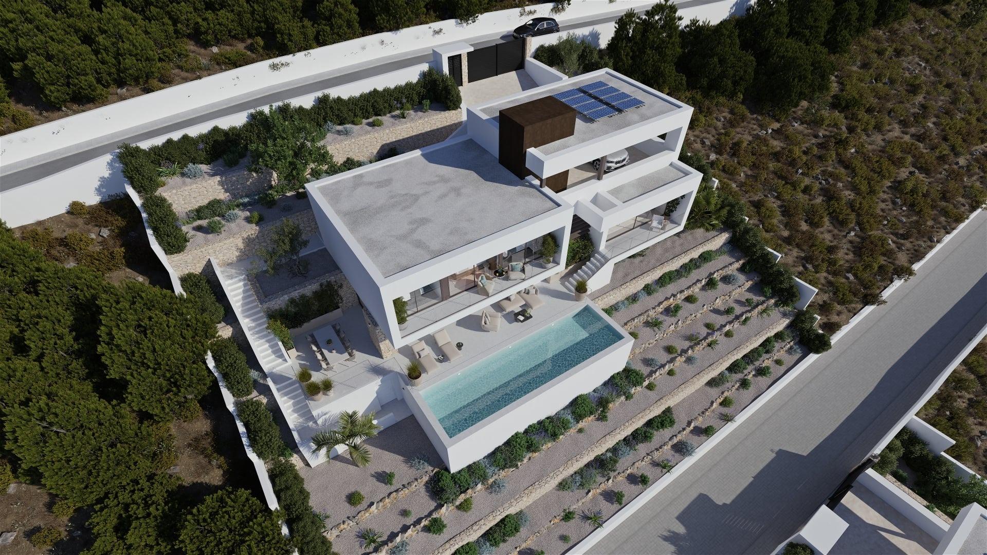 Contemporary New Build 4 Bedroom Villa with Infinity Pool and Sea Views for Sale in Altea