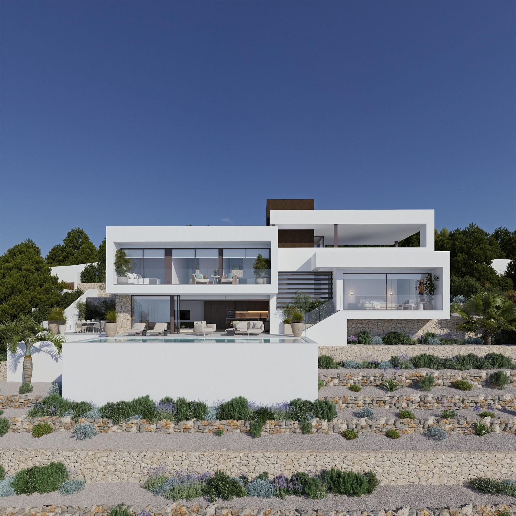 Contemporary New Build 4 Bedroom Villa with Infinity Pool and Sea Views for Sale in Altea