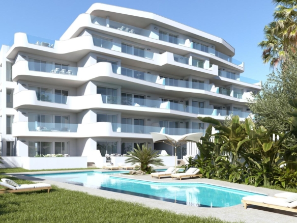 Modern luxury 2-bedroom penthouse in Mil Palmeras with spacious terraces and landscaped gardens near the sea