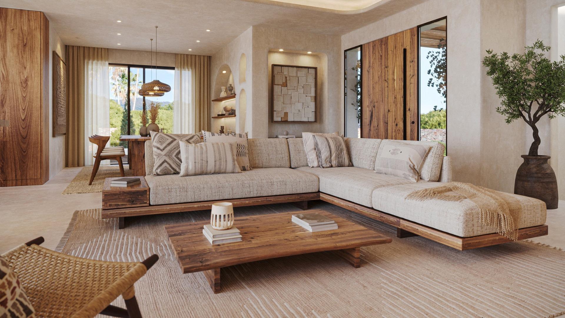 Ibiza Style New Build 3 Bedroom Villa with Pool and Basement for Sale in Valle del Sol, Javea