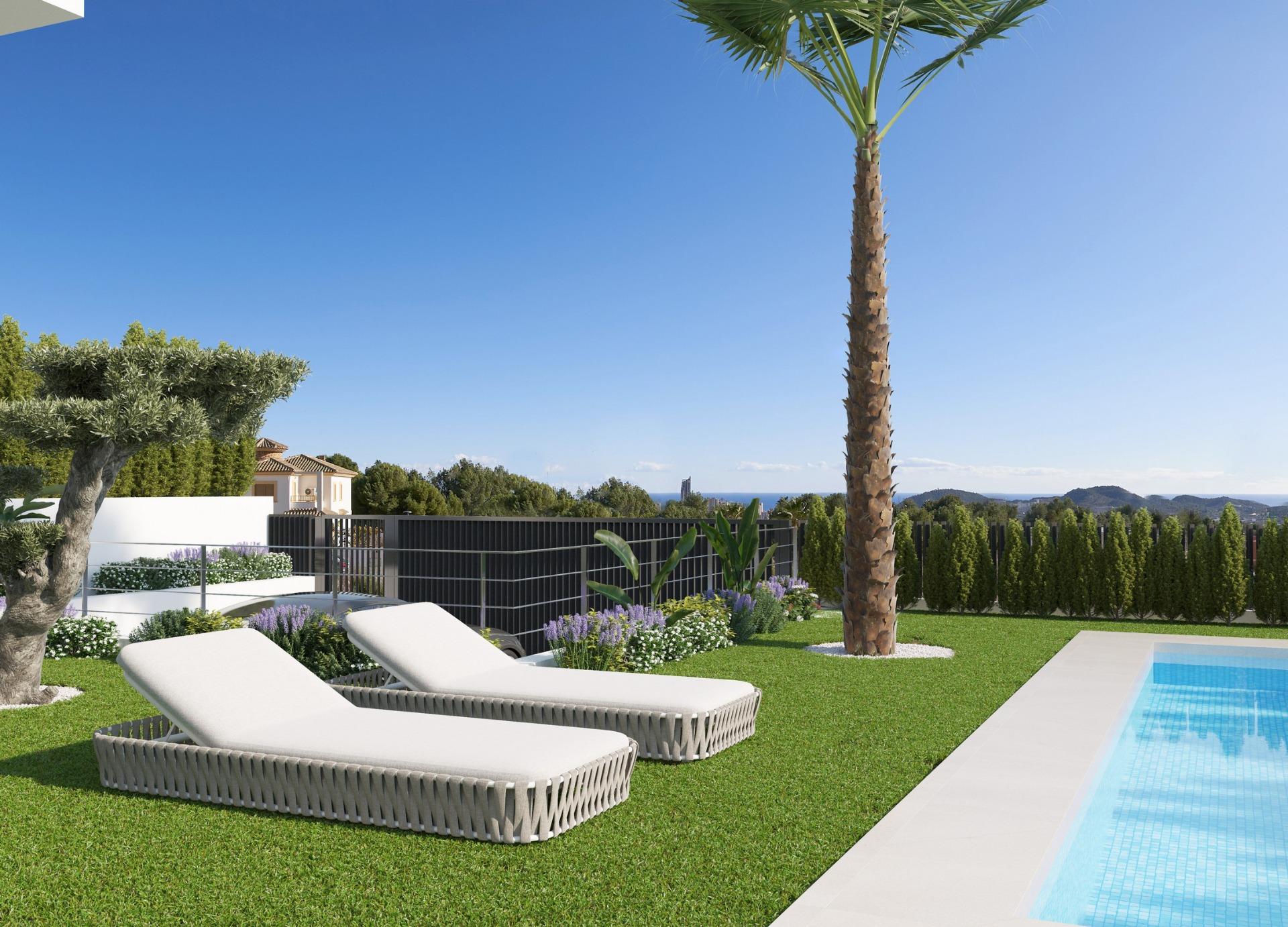 Luxury New Build 4 Bedroom Villa with Private Pool and Sea Views for Sale in Sierra Cortina, Finestrat
