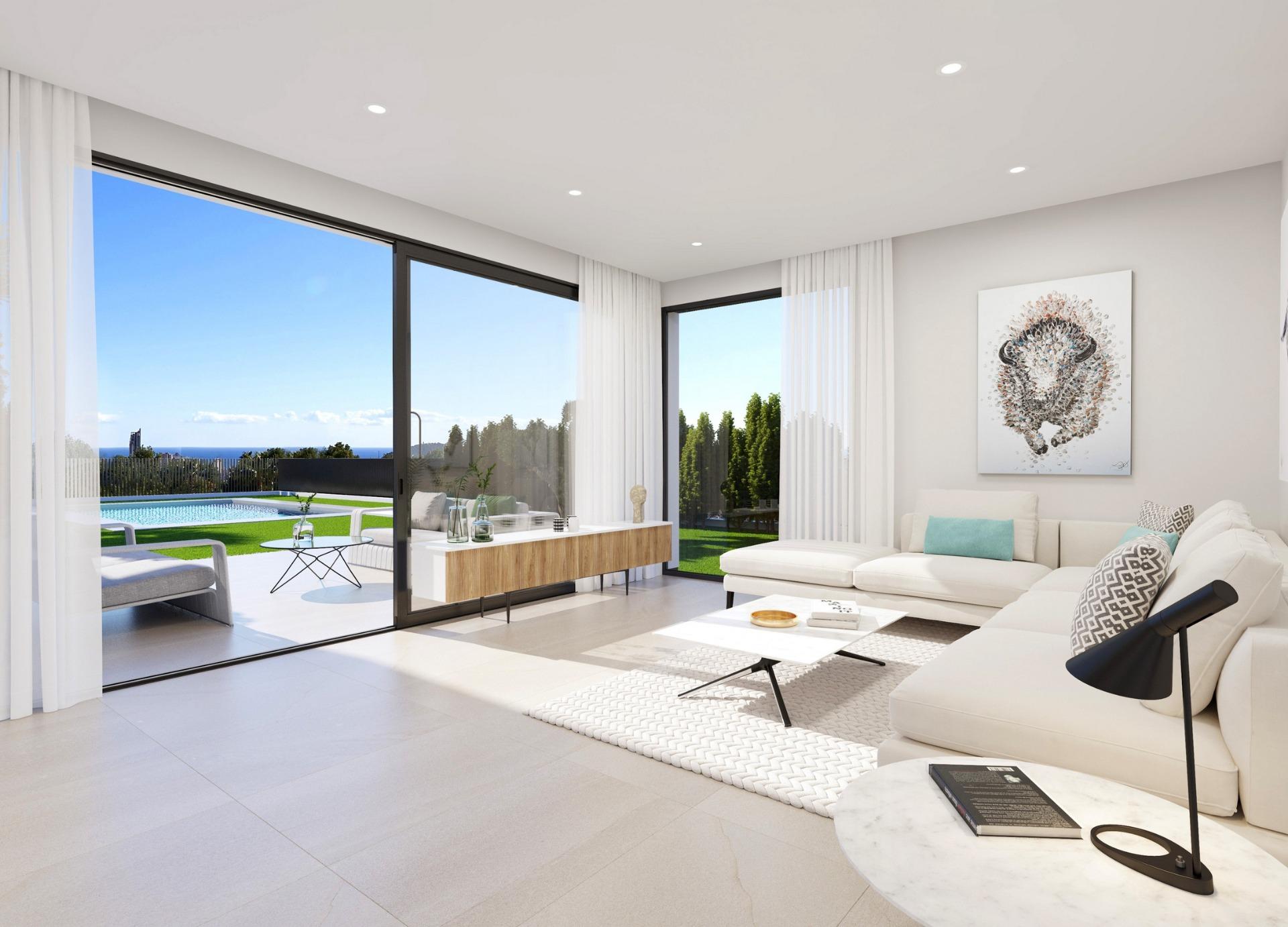 Luxury New Build 4 Bedroom Villa with Private Pool and Sea Views for Sale in Sierra Cortina, Finestrat