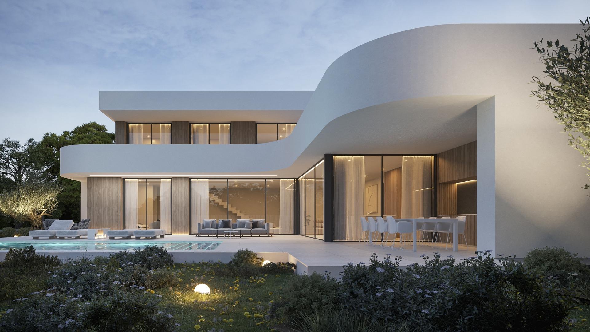 Luxury New Build 4 Bedroom Villa with Infinity Pool and Sea Views for Sale in Moraira, Costa Blanca