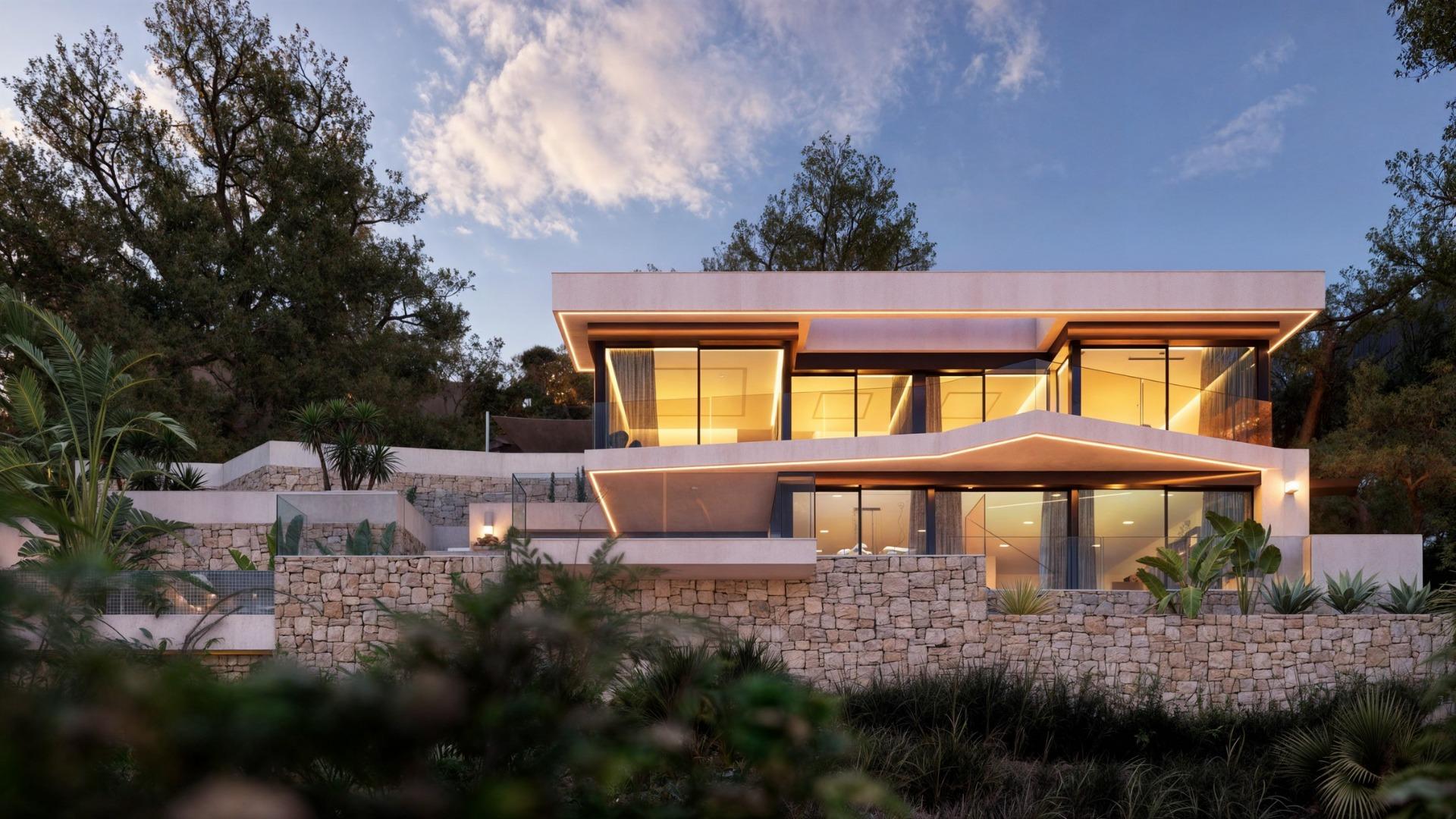 Exceptional New Build 4 Bedroom Villa with Infinity Pool and Panoramic Sea Views for Sale in Benissa Costa