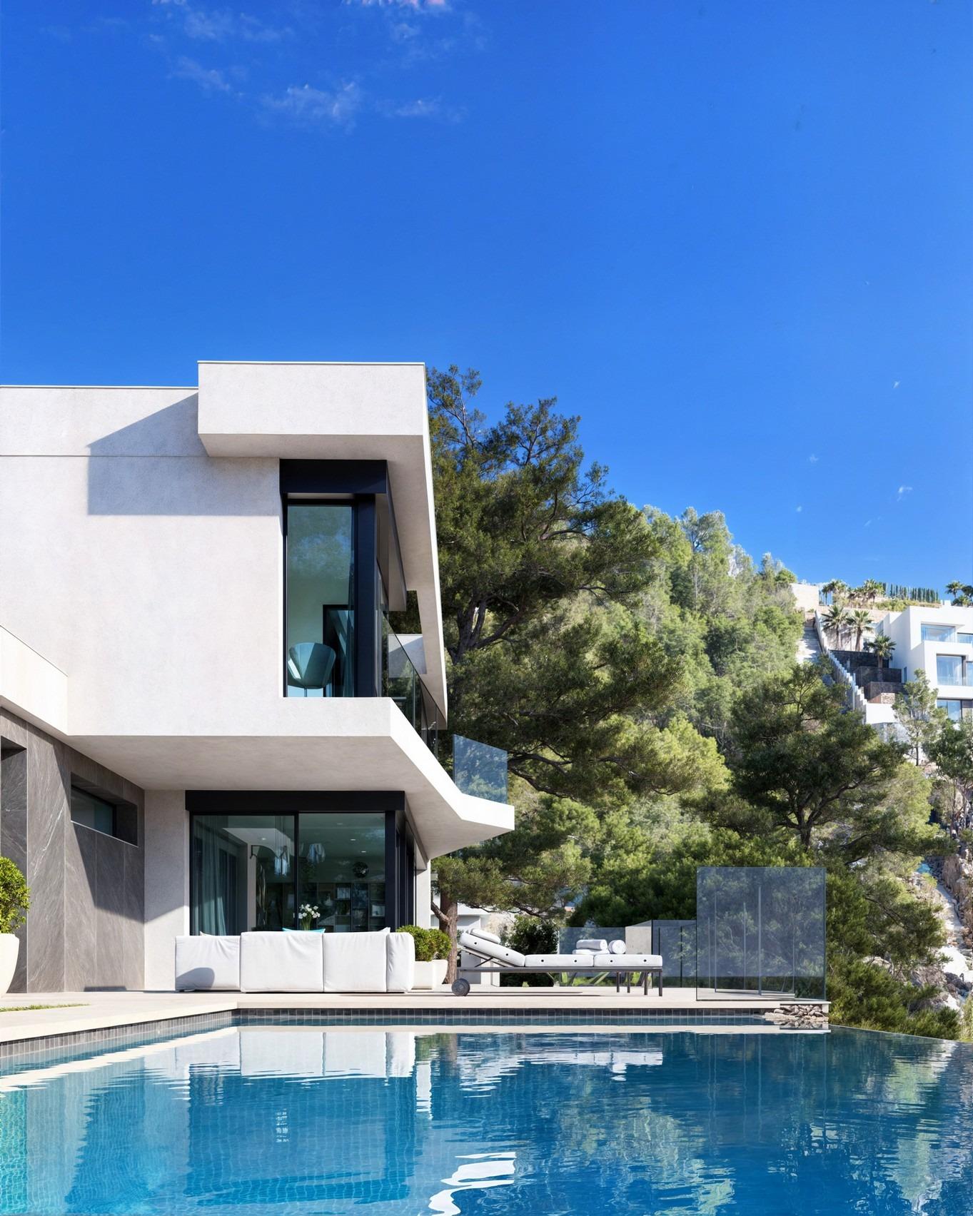 Exceptional New Build 4 Bedroom Villa with Infinity Pool and Panoramic Sea Views for Sale in Benissa Costa