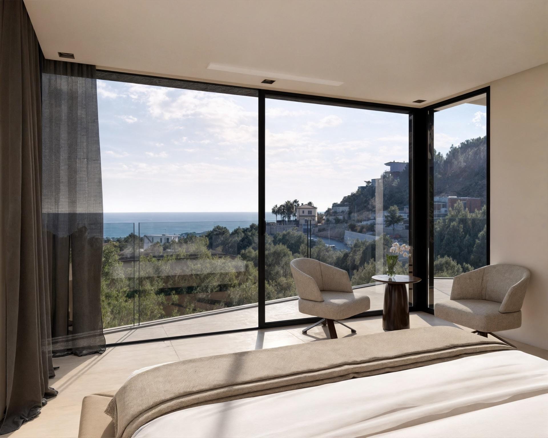 Exceptional New Build 4 Bedroom Villa with Infinity Pool and Panoramic Sea Views for Sale in Benissa Costa