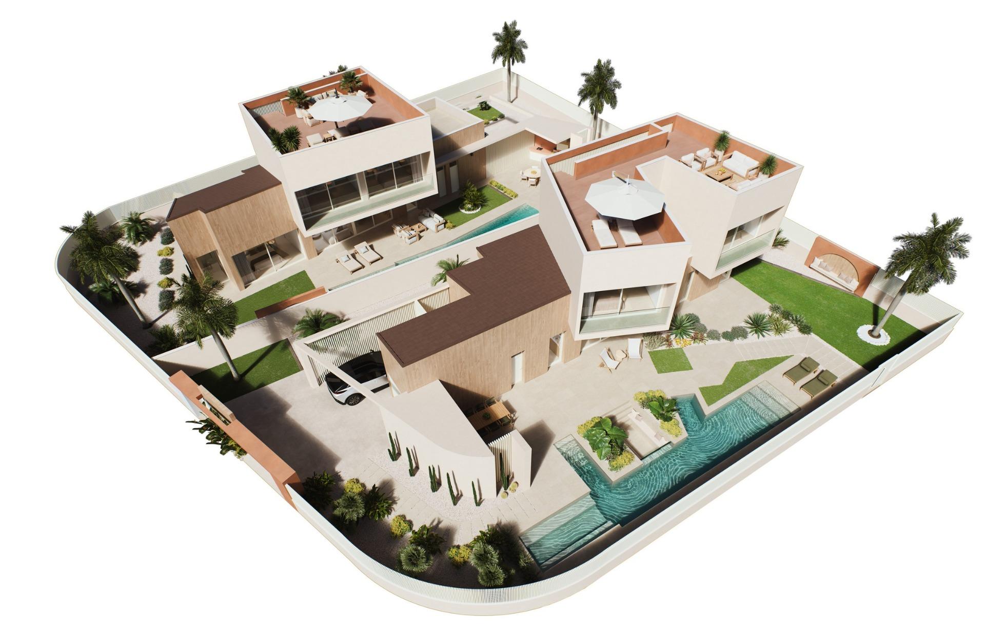 Elegant New Build 3 Bedroom Villa with Sea Views, Pool and Jacuzzi for Sale in Dehesa de Campoamor