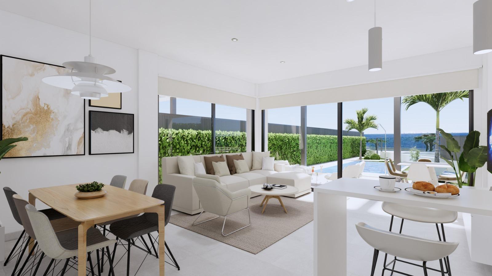 Luxury New Build 3 Bedroom Waterfront Villa with Private Pool for Sale in Los Alcázares