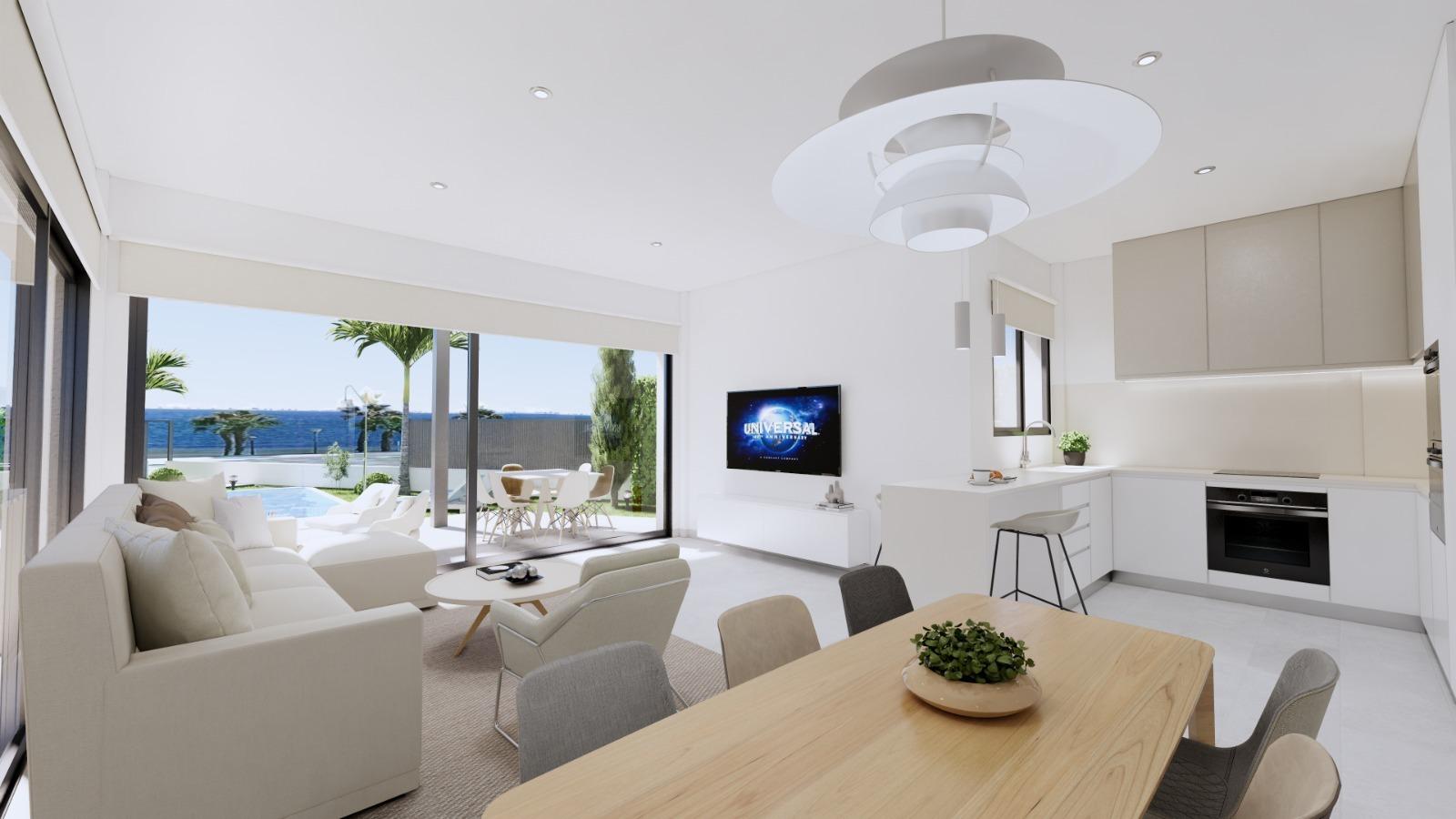 Luxury New Build 3 Bedroom Waterfront Villa with Private Pool for Sale in Los Alcázares