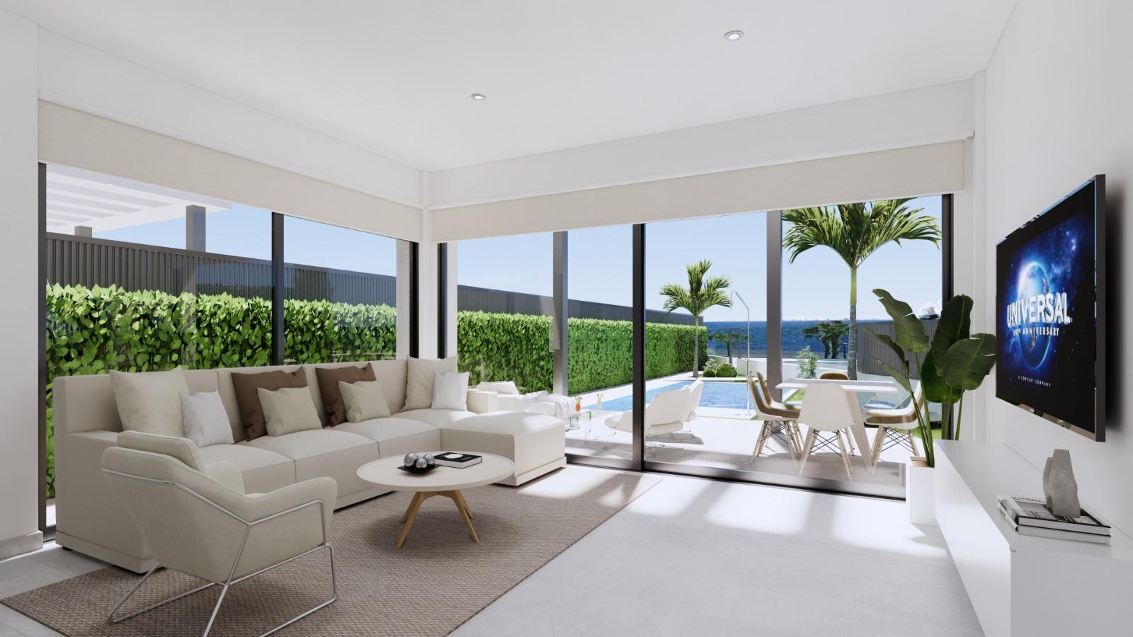Luxury New Build 3 Bedroom Waterfront Villa with Private Pool for Sale in Los Alcázares