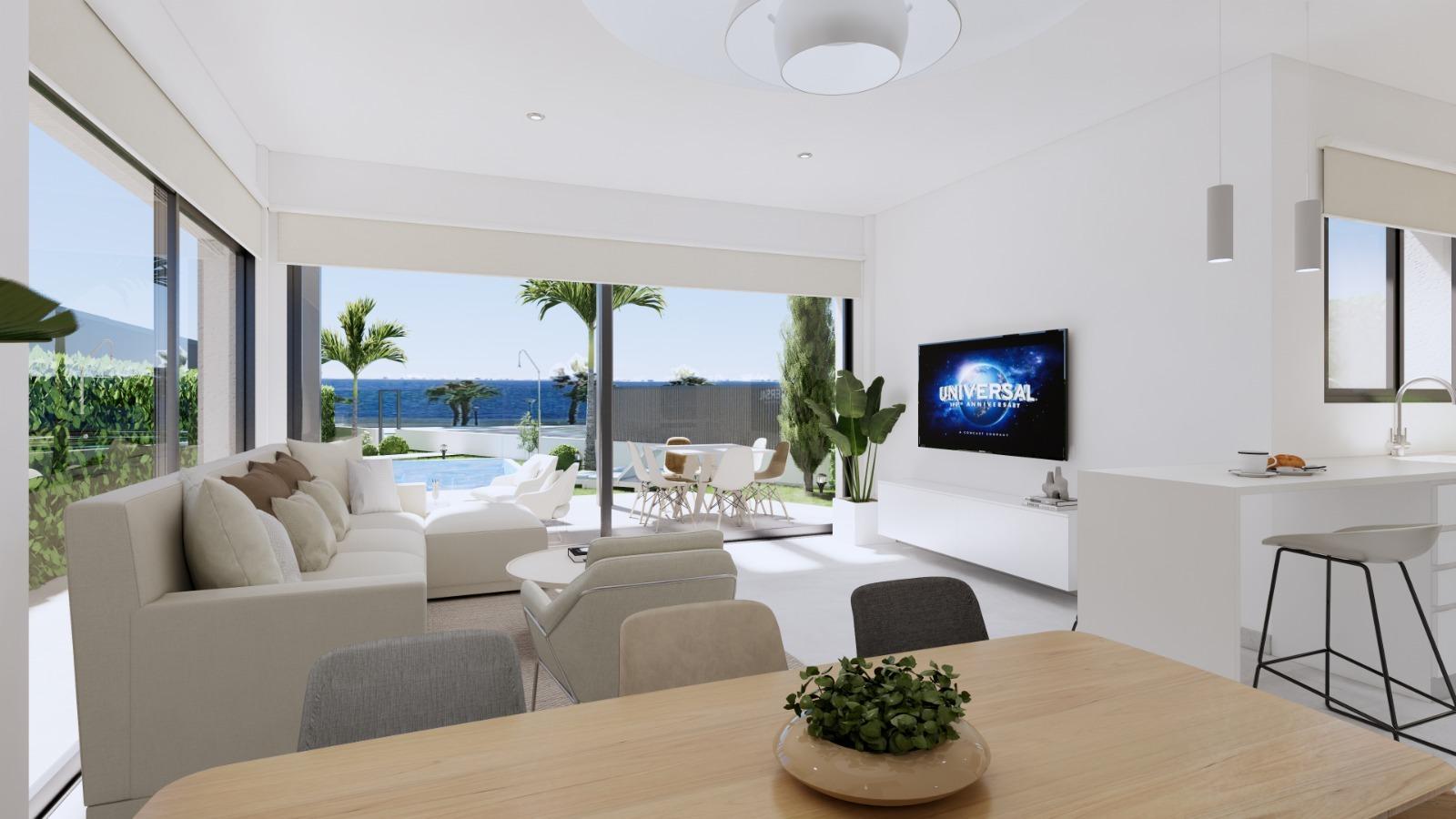 Luxury New Build 3 Bedroom Waterfront Villa with Private Pool for Sale in Los Alcázares