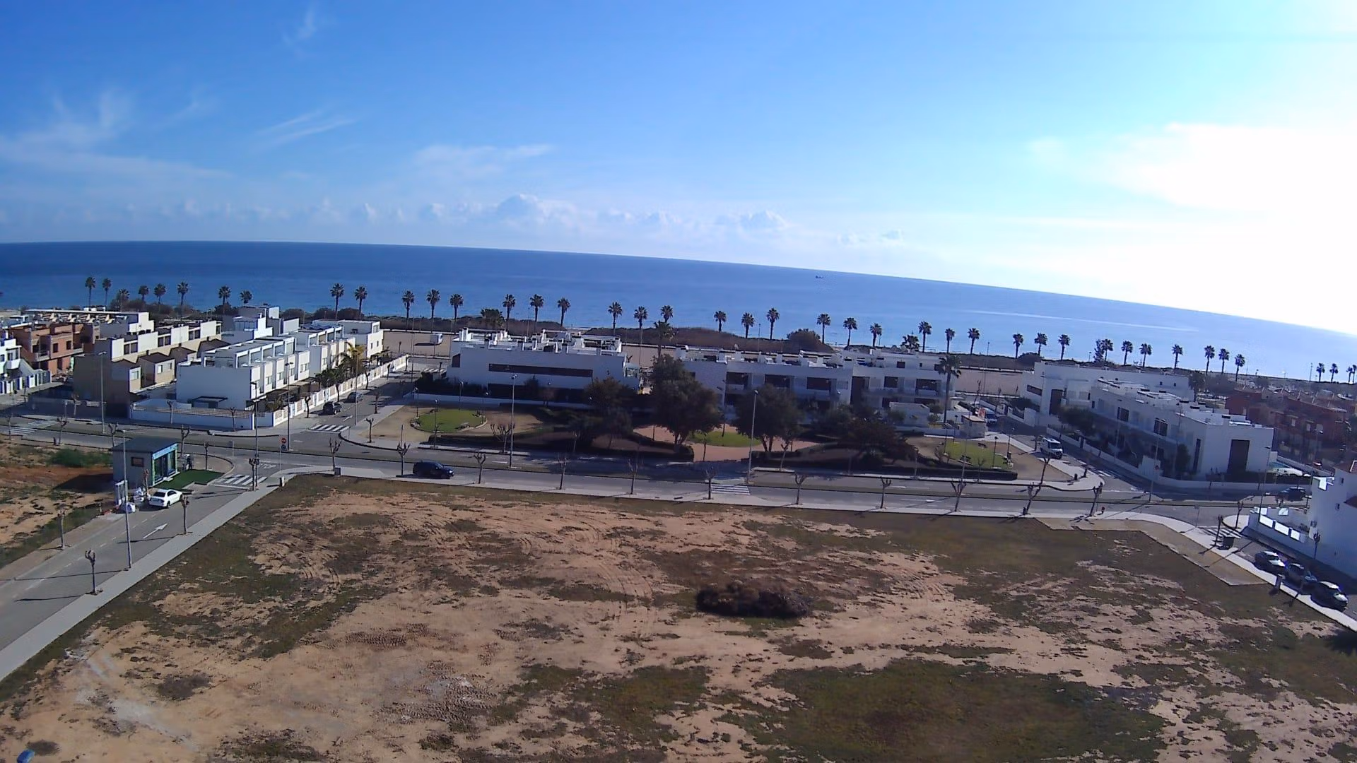 Panoramic sea view from exclusive new build 3 bedroom penthouse solarium in Torre de la Horadada, Phase 2.