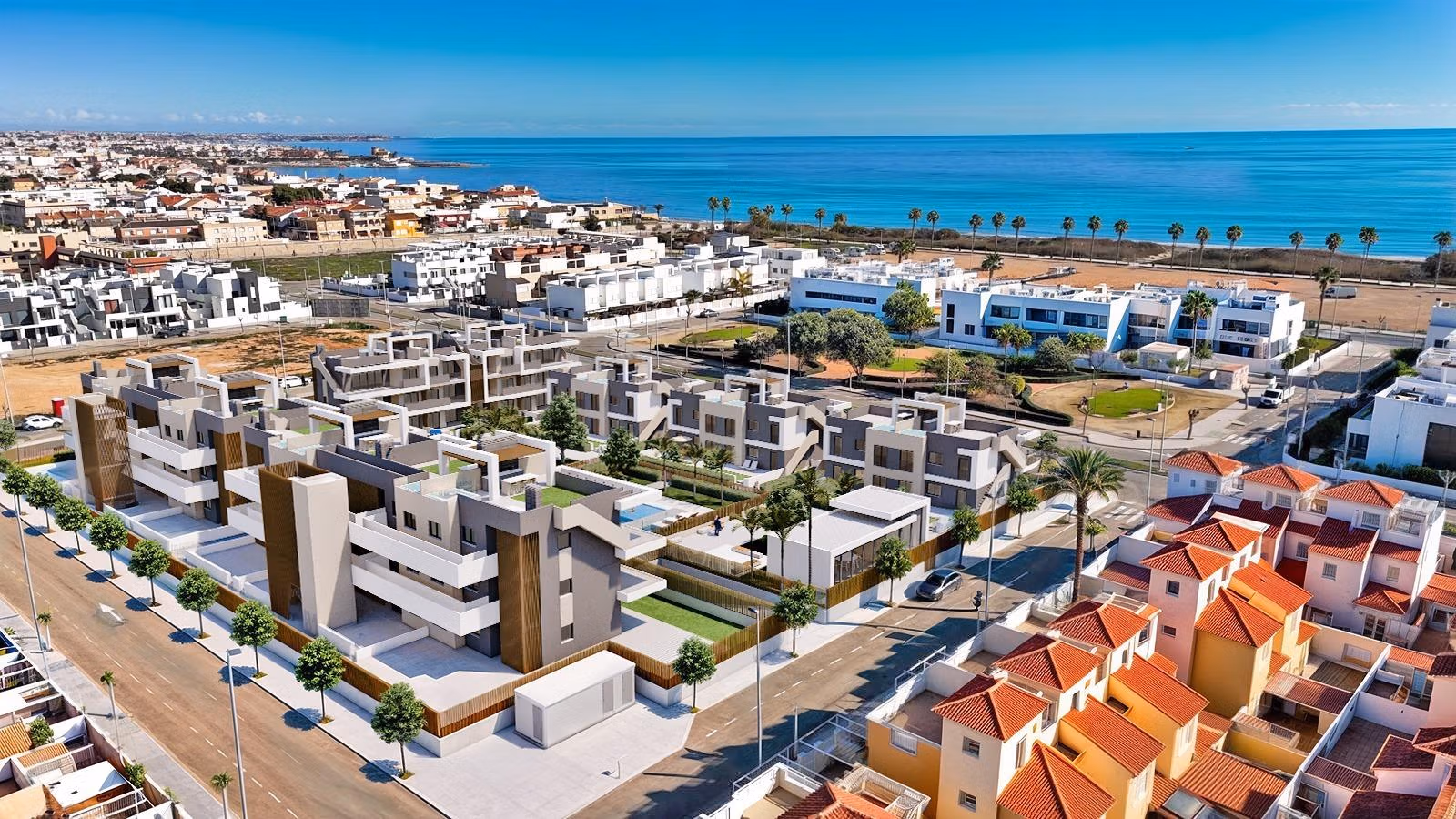 Modern exclusief penthousecomplex met ruime terrassen en panoramisch zeezicht in Torre de la Horadada, Fase 2.