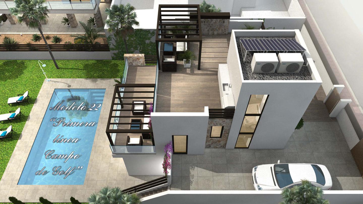 Luxury-villa-on-the-first-line-of-the-Golf-course-9 Exclusive New Build Frontline Golf Villa for Sale in Ciudad Quesada, Alicante