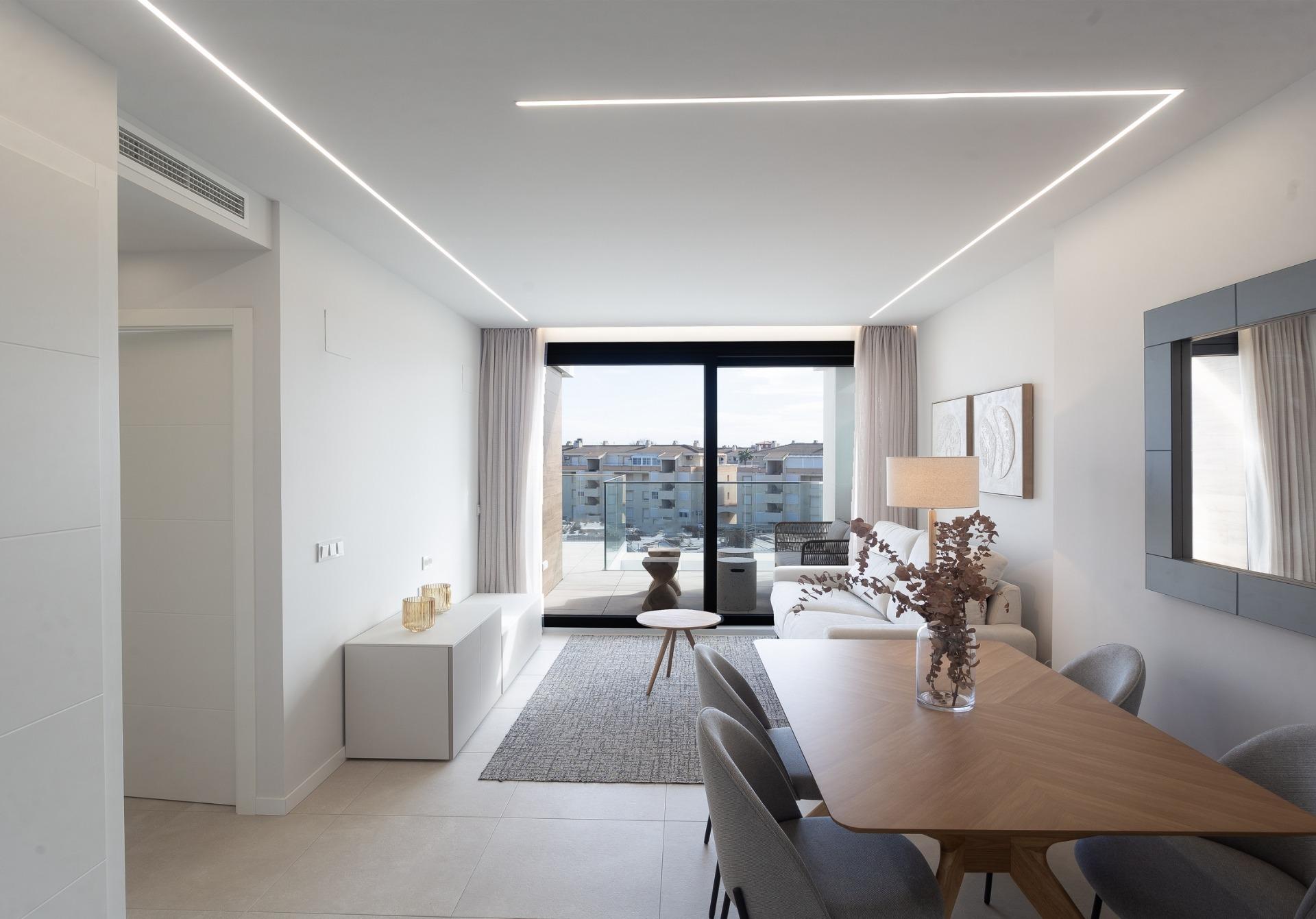 Bright New Build 2 Bedroom Apartment with Sea Views for Sale in Denia – 30m from the Beach