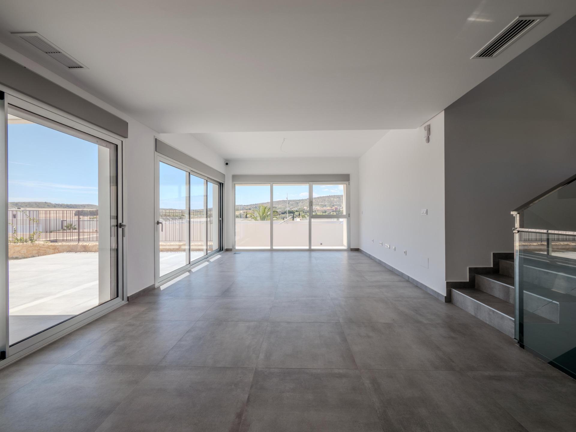 MODERN-DESIGN-VILLA-WITH-GOLF-VIEWS-9 Impressive Key Ready 4 Bedroom Villa with Golf Views and Basement for Sale in Algorfa, La Finca