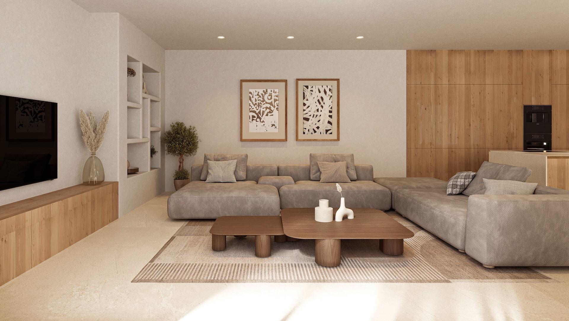 Charming New Build Ibizan-Style Single-Storey Villa with Pool for Sale in La Fustera, Benissa