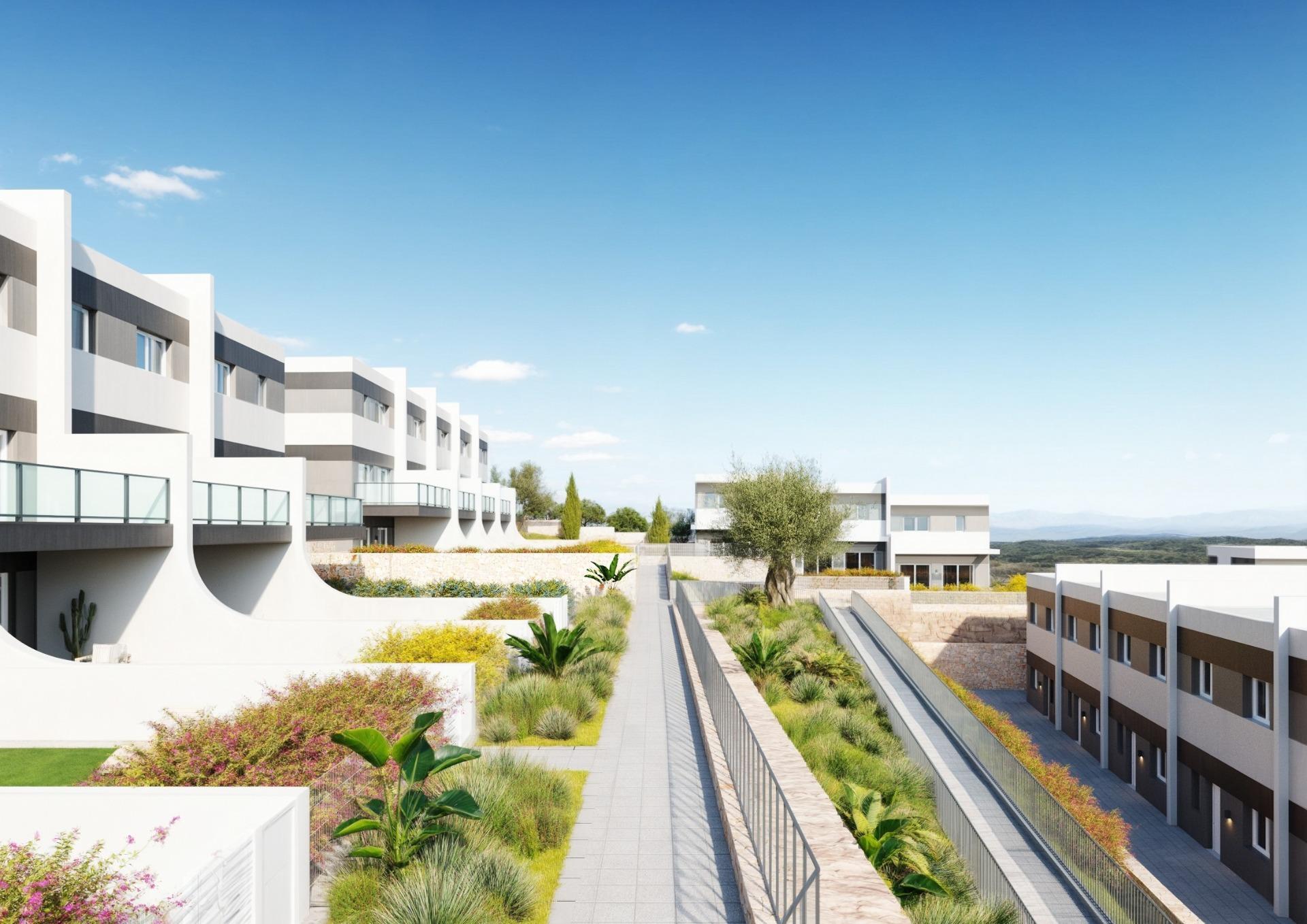Contemporary New Build 3 Bedroom Townhouse with Private Garden for Sale in Balcón de Finestrat, Costa Blanca