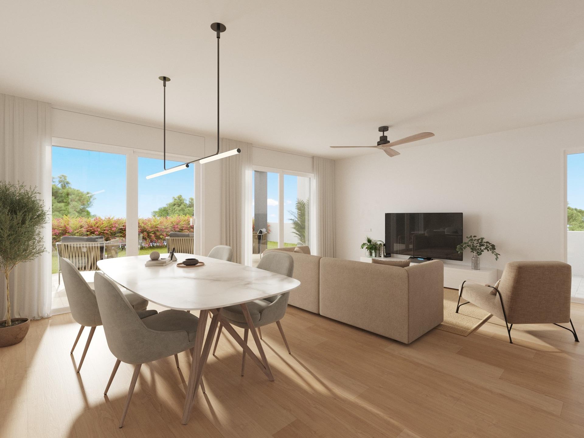 Contemporary New Build 3 Bedroom Townhouse with Private Garden for Sale in Balcón de Finestrat, Costa Blanca