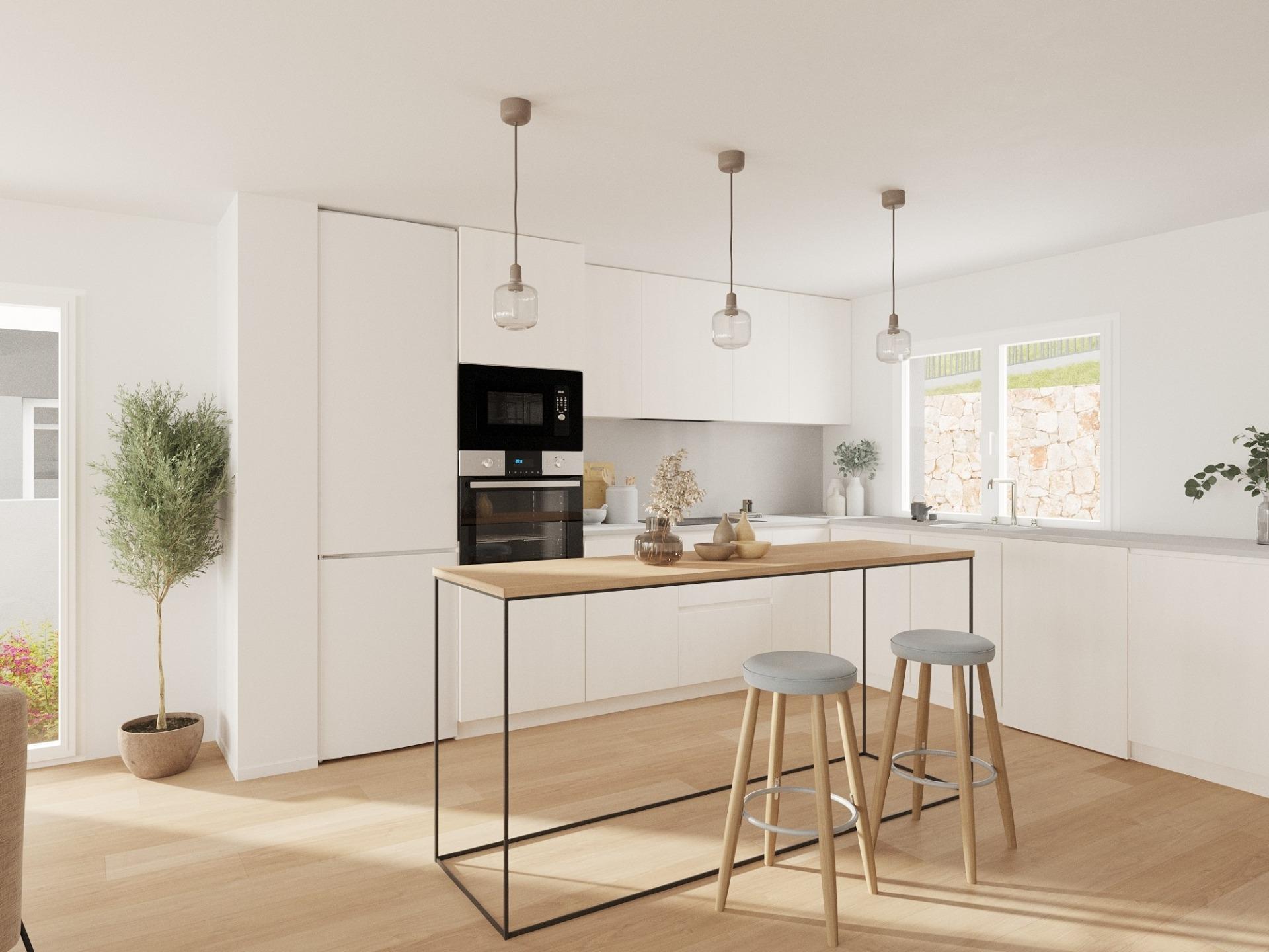 Contemporary New Build 3 Bedroom Townhouse with Private Garden for Sale in Balcón de Finestrat, Costa Blanca