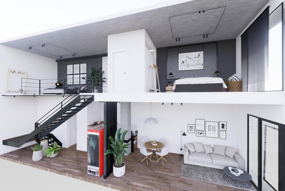 Modern Duplex Loft Apartments in the Heart of Alicante in Carolinas Bajas
