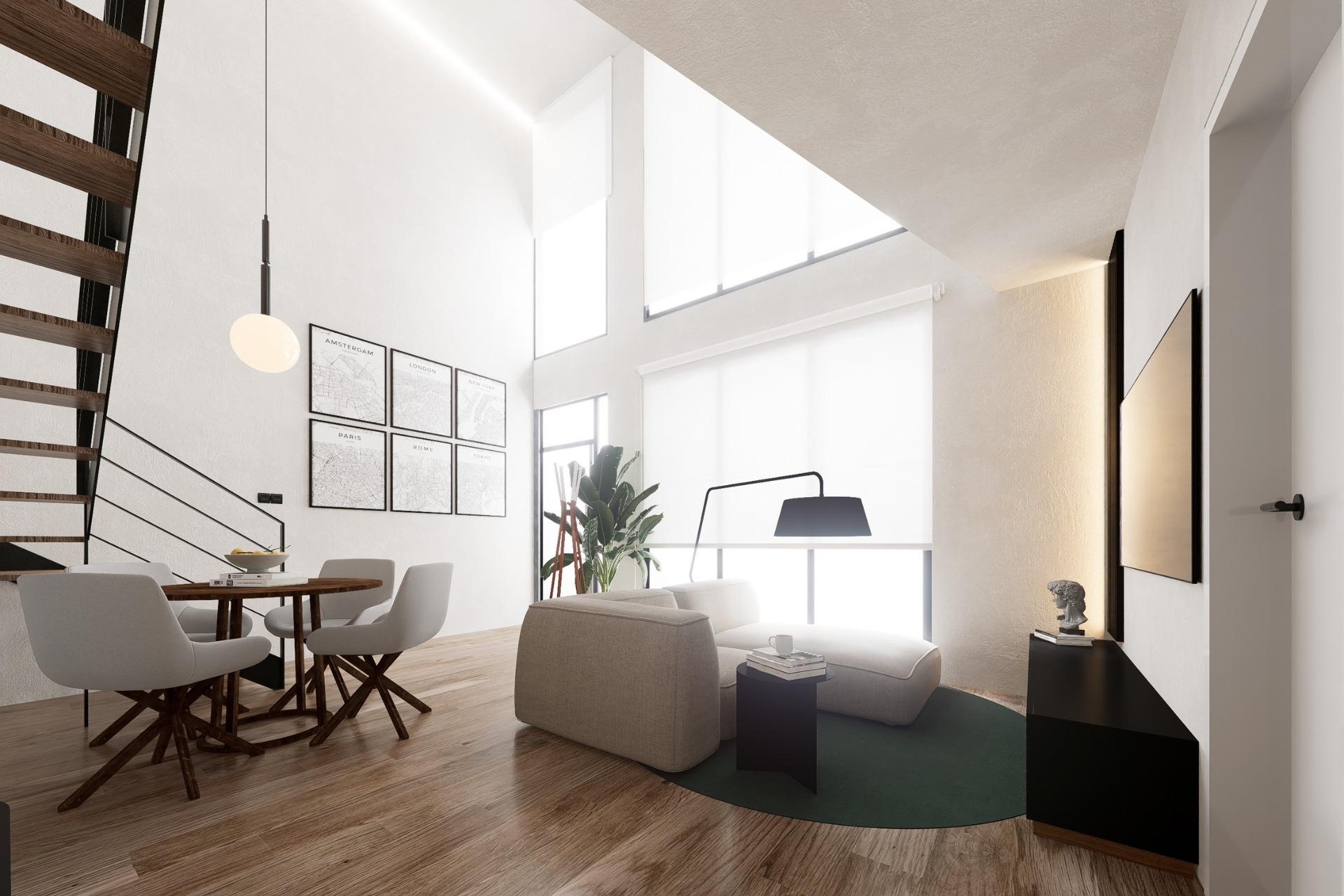 Modern-Duplex-Loft-Apartments-in-the-Heart-of-Alicante-4 Modern New Build 2 Bedroom Duplex Loft with Private Terrace for Sale in Alicante City Centre