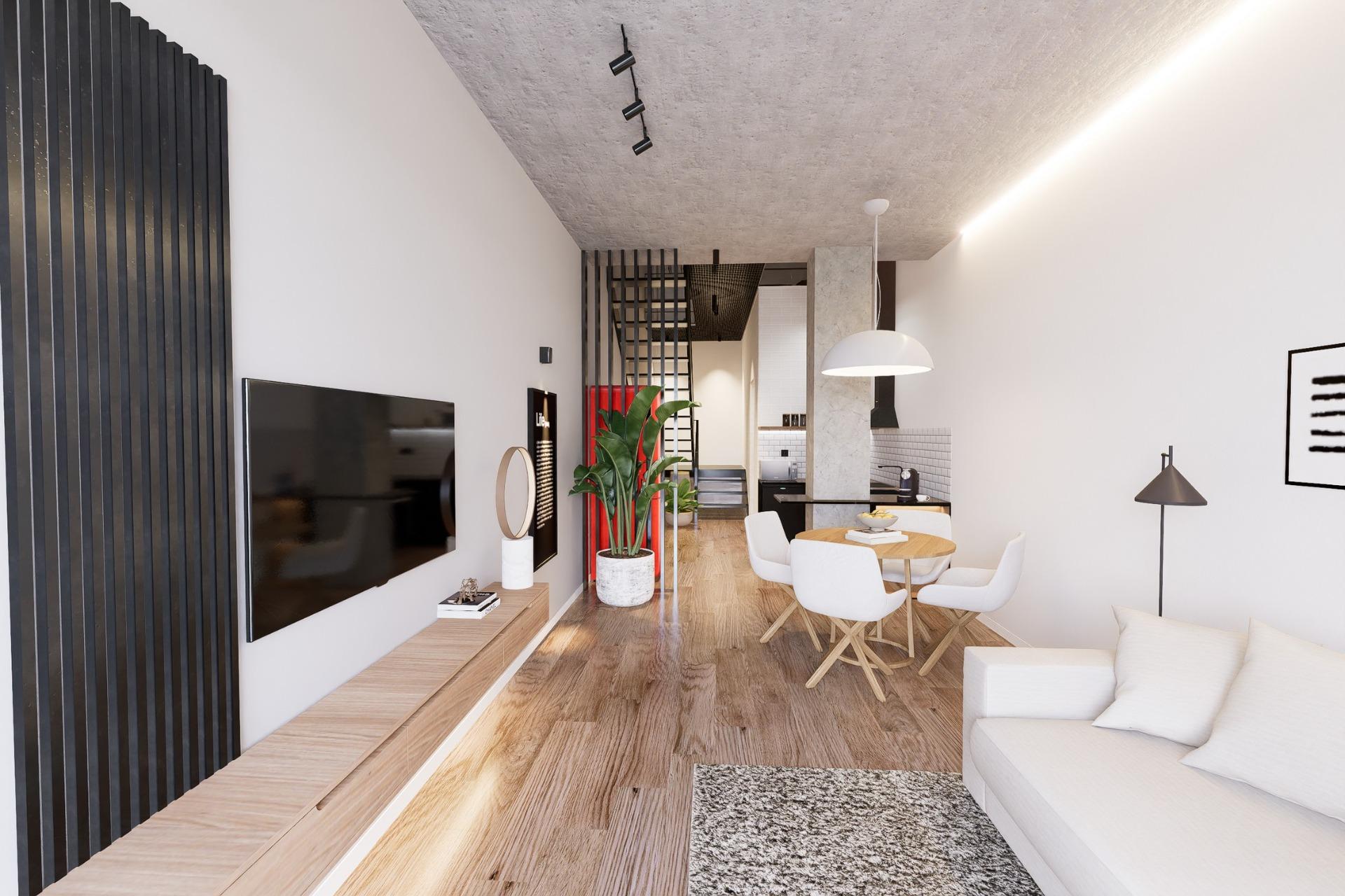 Modern-Duplex-Loft-Apartments-in-the-Heart-of-Alicante-6 Stylish New Build 1 Bedroom Duplex Loft with Independent Entrance for Sale in Alicante City Centre