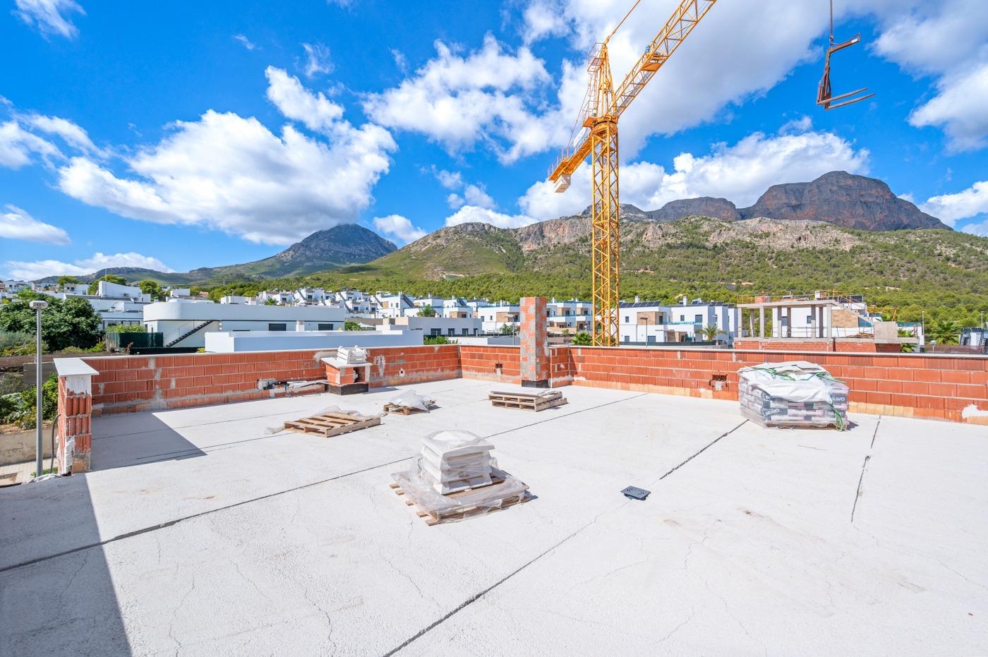 Modern Luxury 4 Bedroom Villa with Sea and Mountain Views for Sale in Polop de la Marina