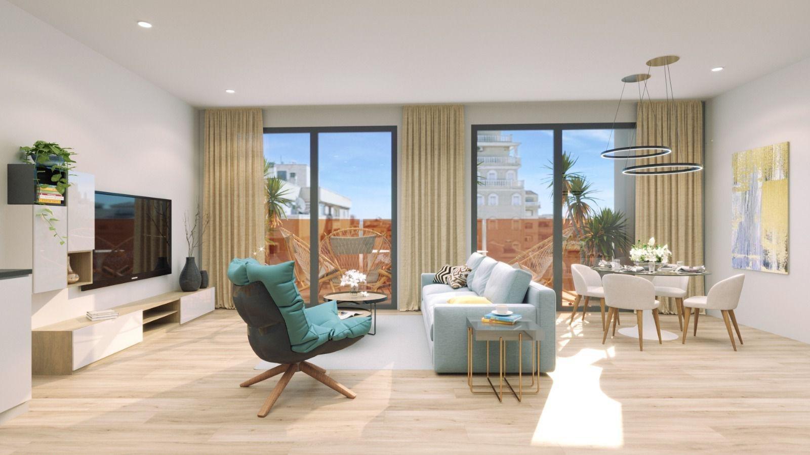 Modern-New-Build-Apartments-in-Central-Torrevieja-Costa-Blanca-15 Resort-Style New Build 2 Bedroom Penthouse with Heated Pool, Sauna and Jacuzzi for Sale in Central Torrevieja