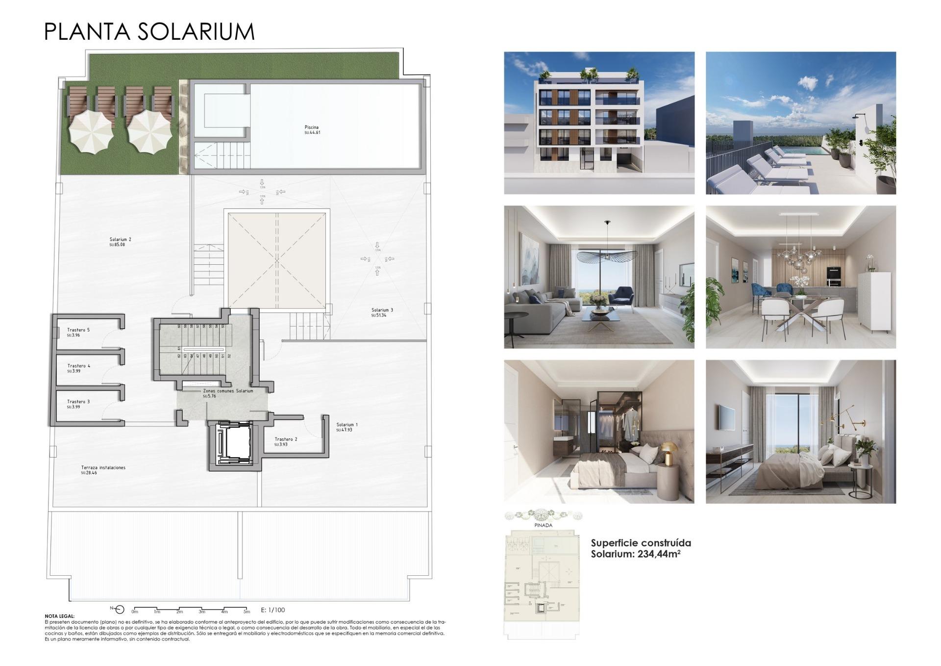 Exclusive New Build 3 Bedroom Penthouse with Sea Views and Communal Pool for Sale in Guardamar del Segura