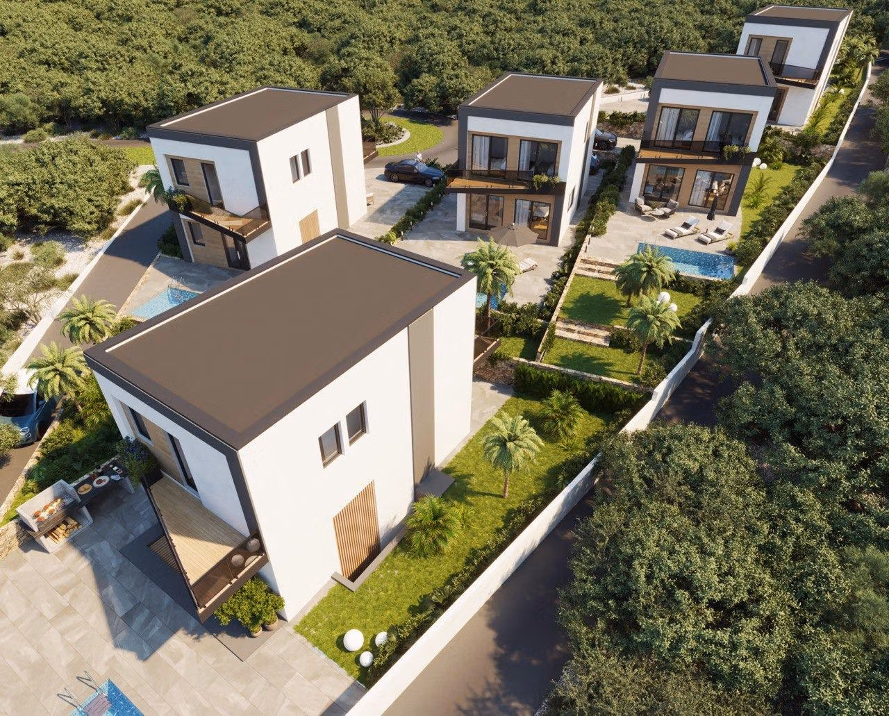 Modern-New-Build-Villas-in-Finestrat-with-Private-Pool-Near-Benidorm-12 Modern energy-efficient 3-bedroom villas with private pools and landscaped gardens in tranquil Finestrat, Benidorm.